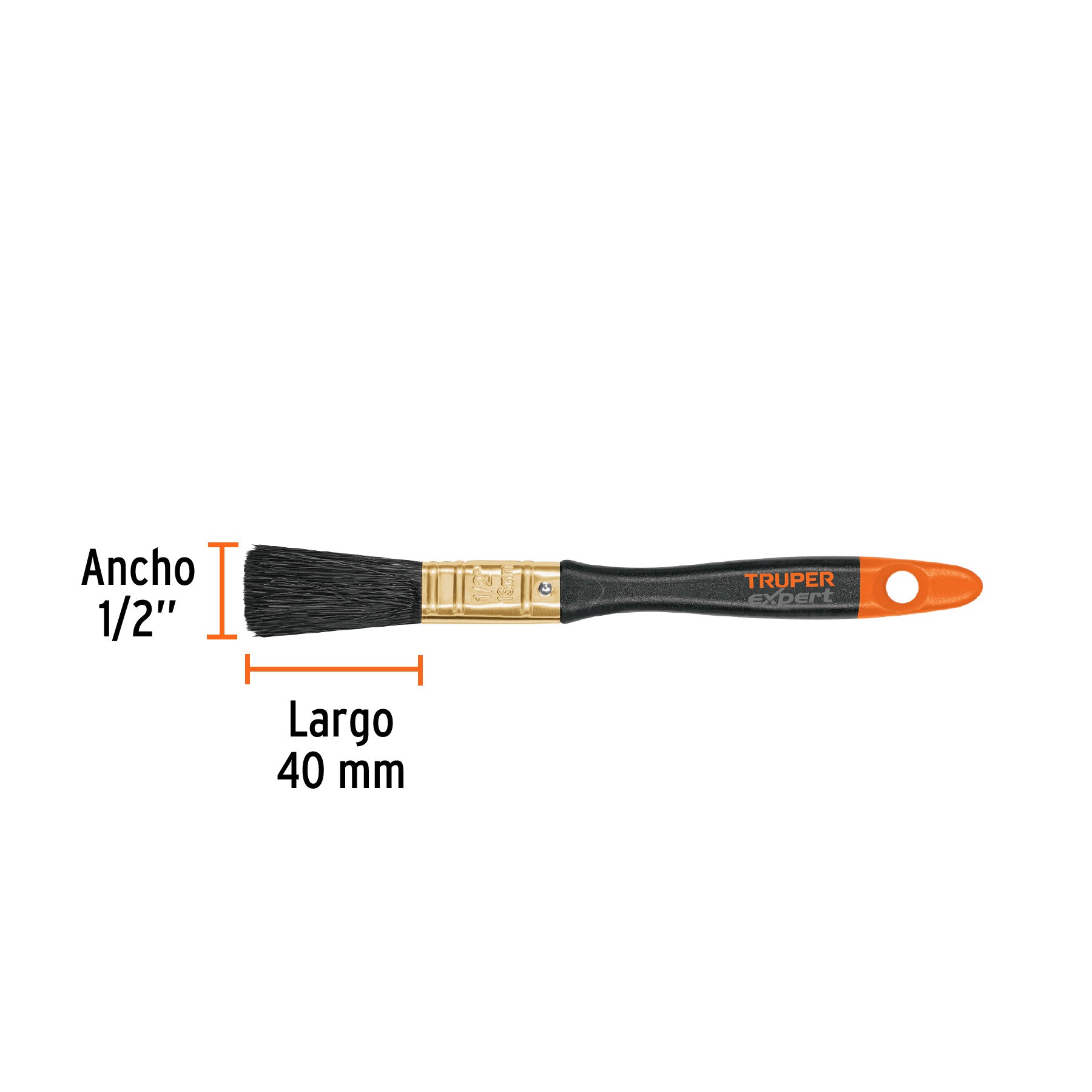 Brocha Profesional Mango de Plastico Truper 13 mm (1/2")