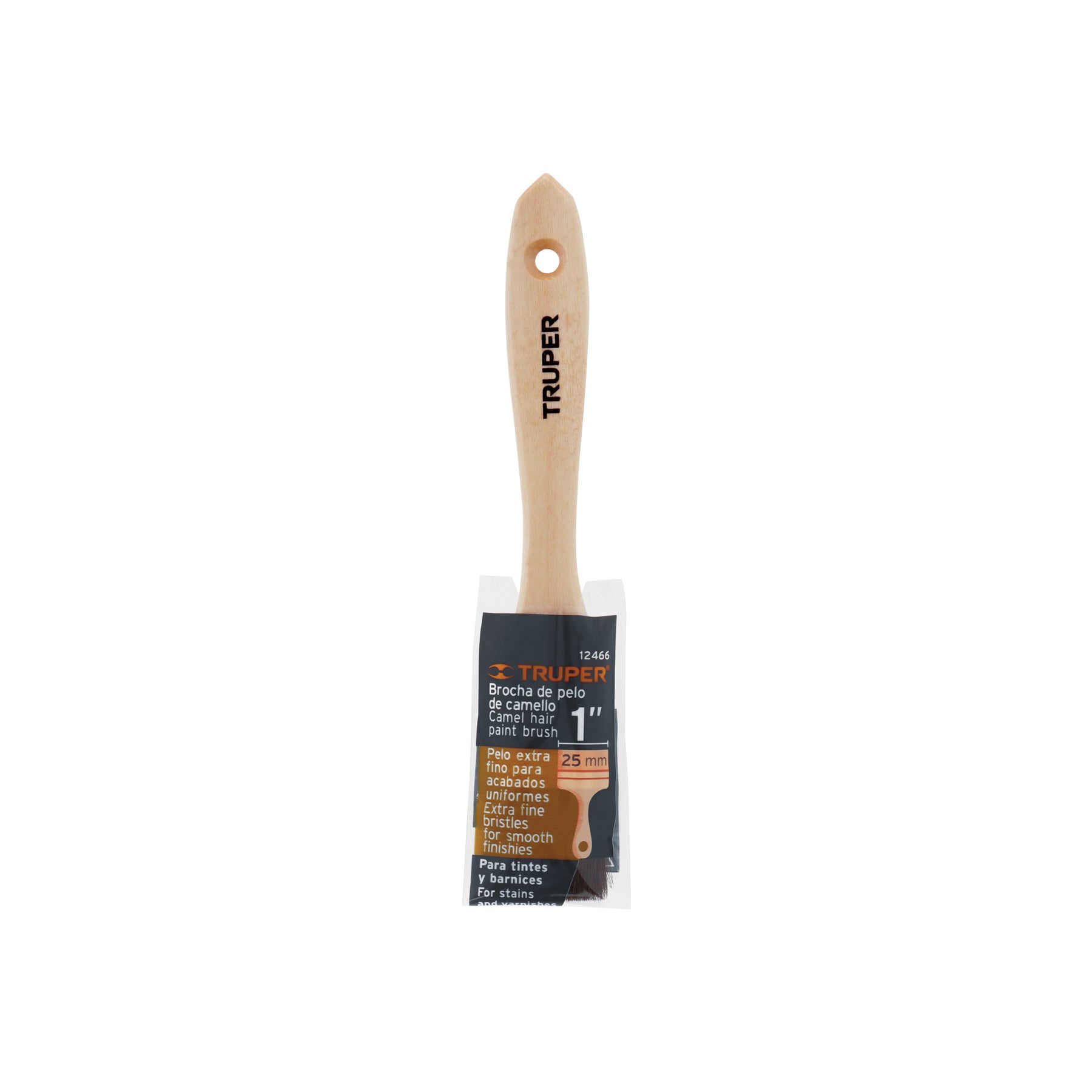 Brocha Pelo de Camello Mango Madera Truper 25 mm (1")