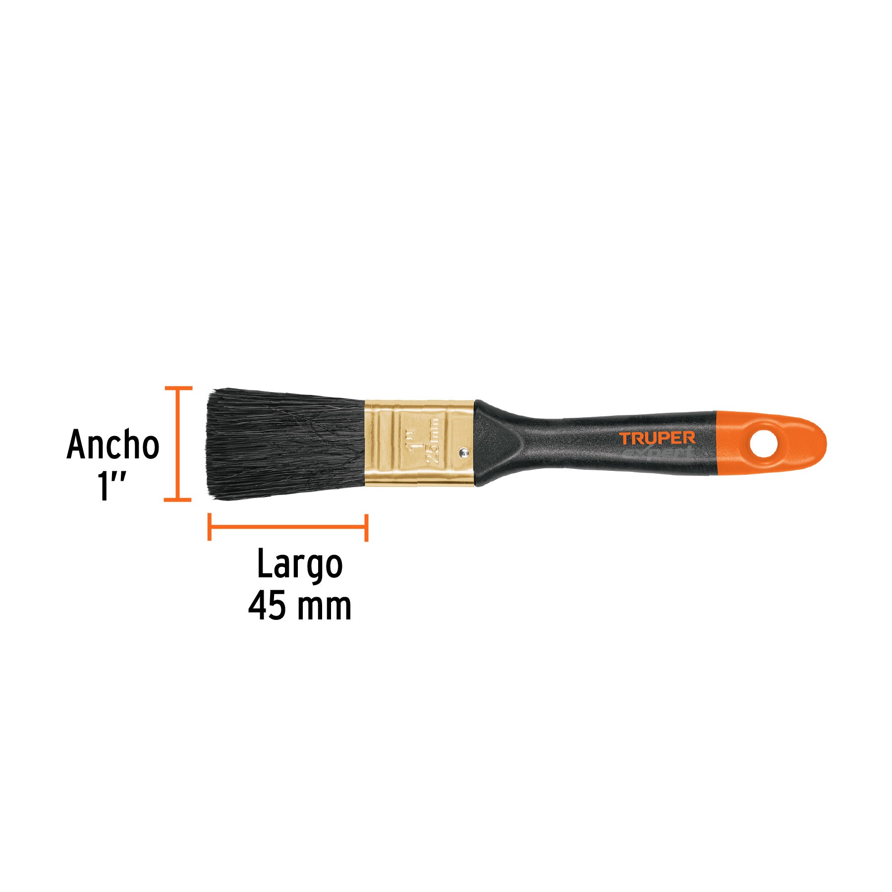 Brocha Profesional Mango de Plastico Truper 25 mm (1")