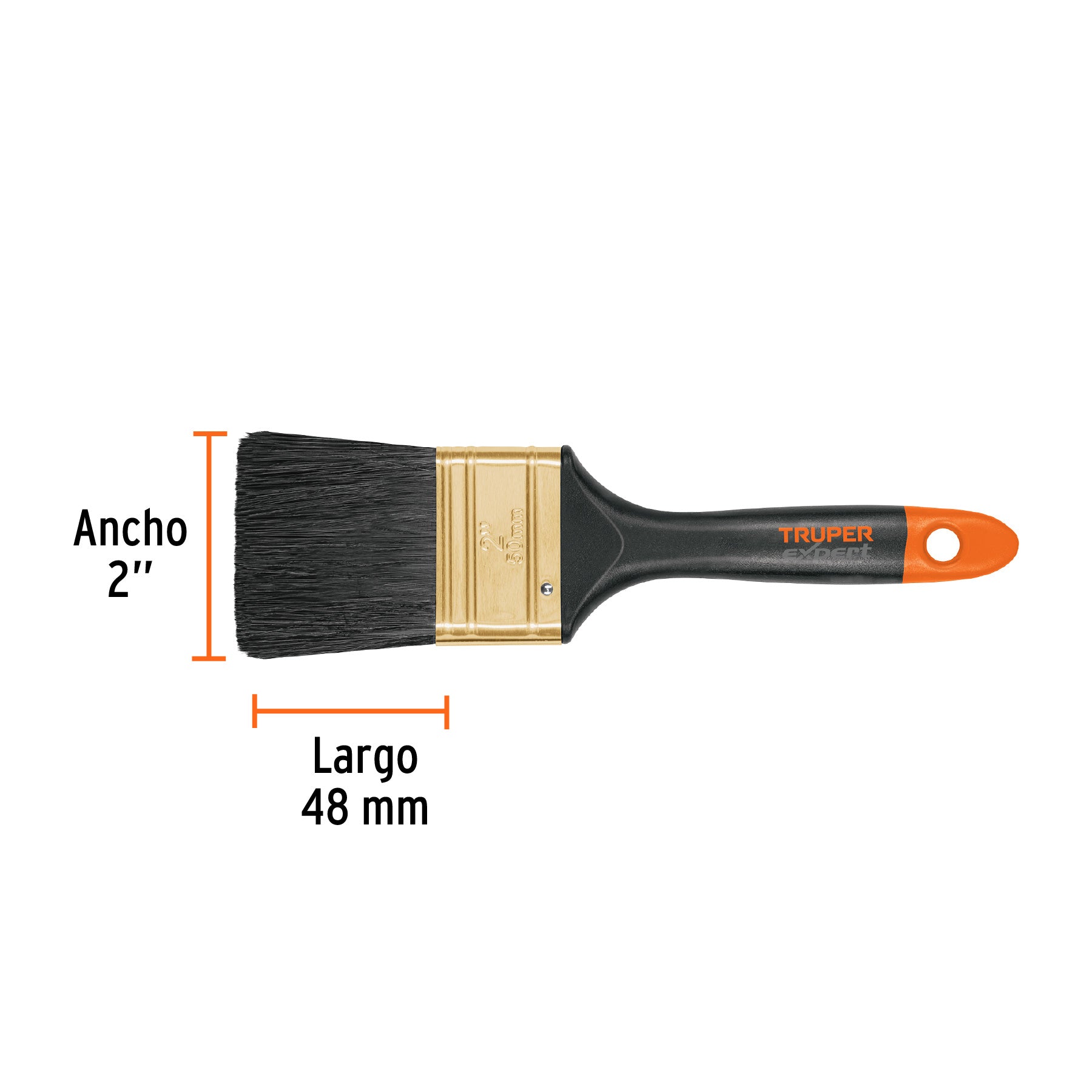 Brocha Profesional Mango de Plastico Truper 50 mm (2")