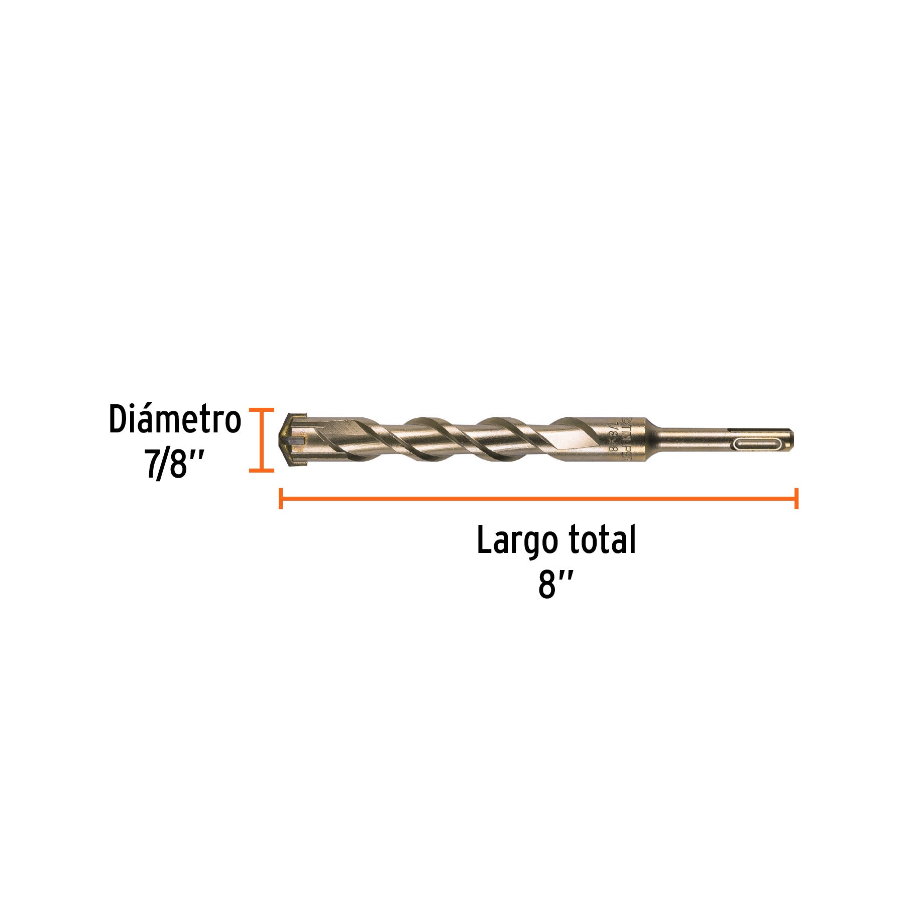 Broca para Concreto SDS Plus Truper 7/8" X 8"