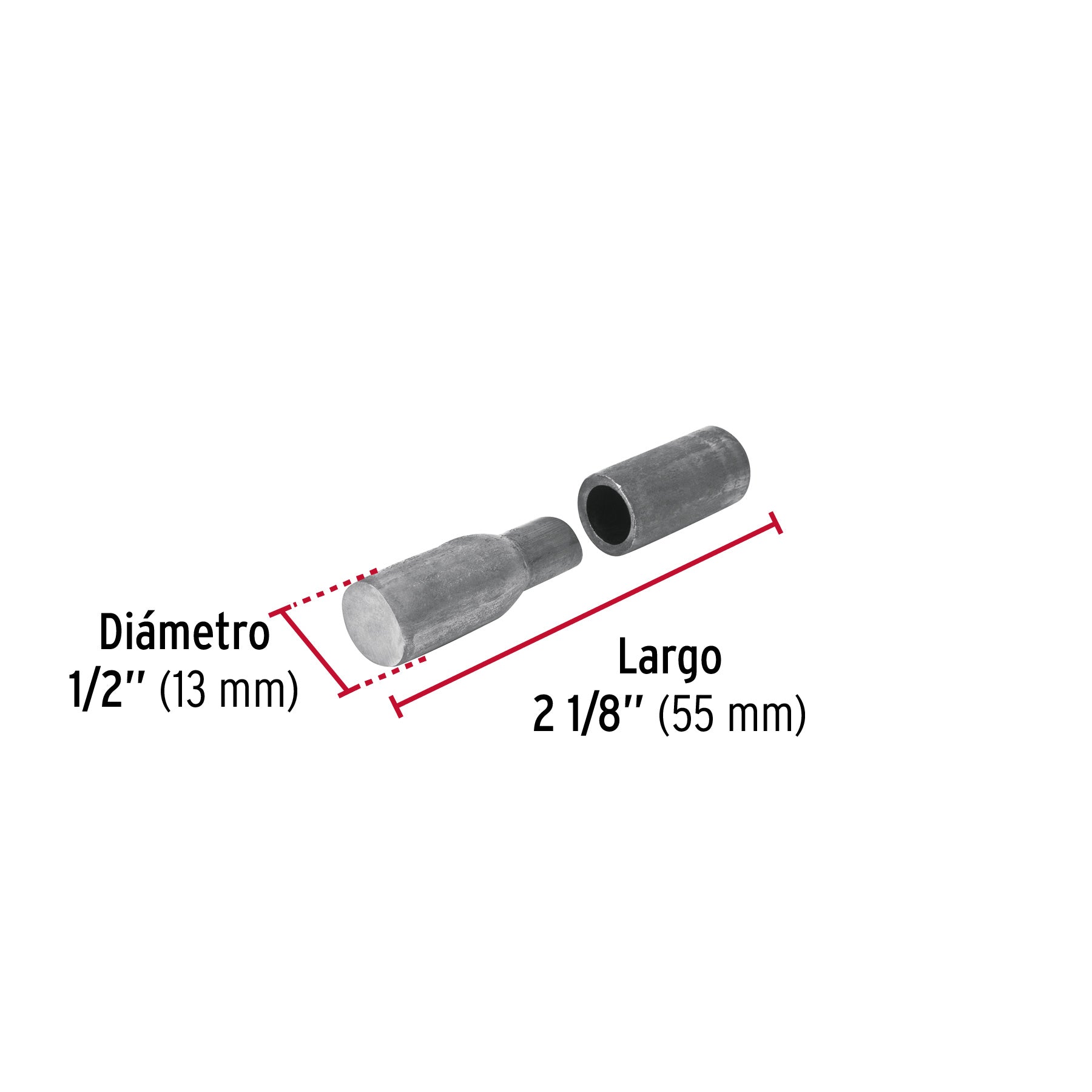 Bisagra Tubular Soldable Hermex 1/2" (13 mm)