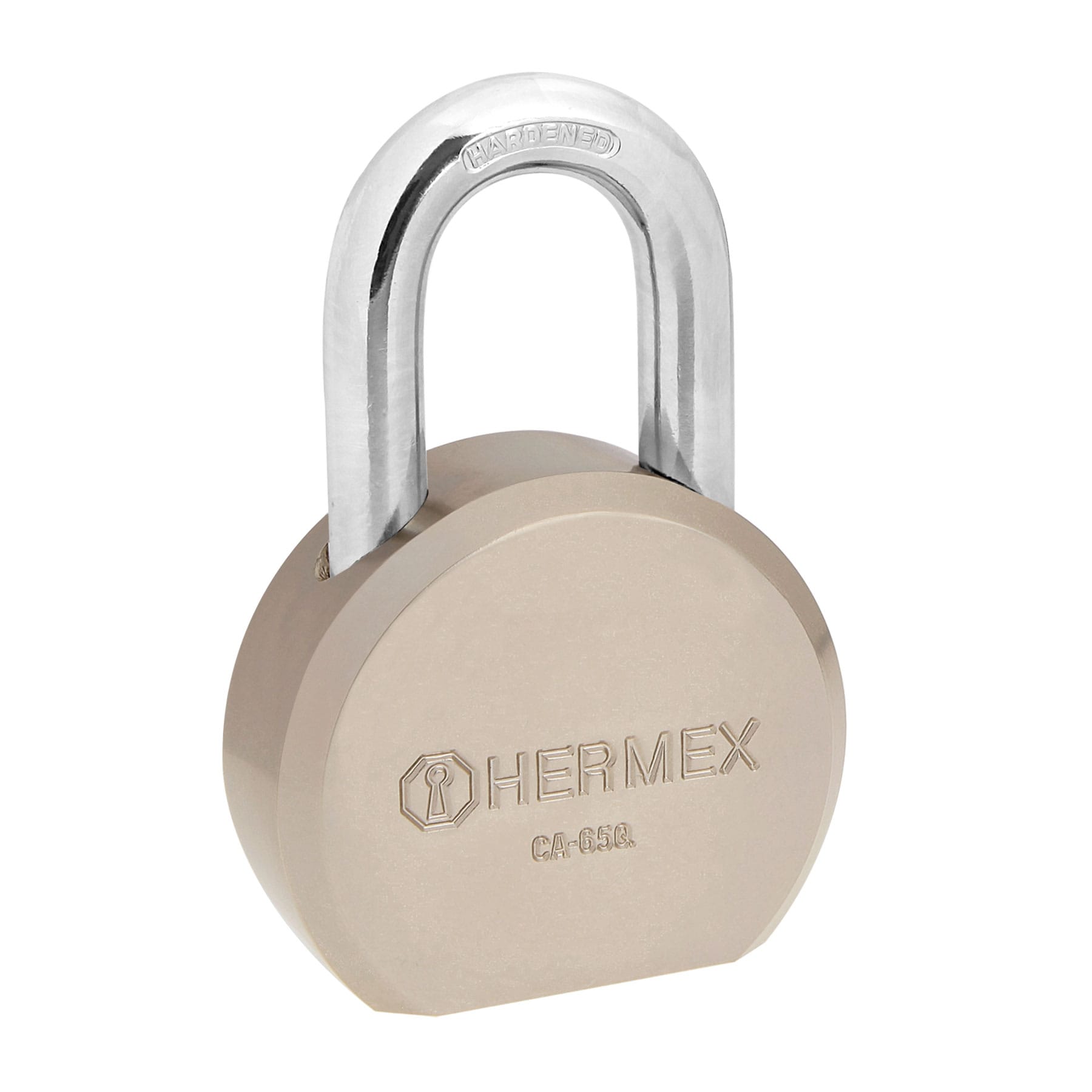 Candado Redondo 65 mm Maxima Seguridad Llave de Puntos Hermex Gancho Corto
