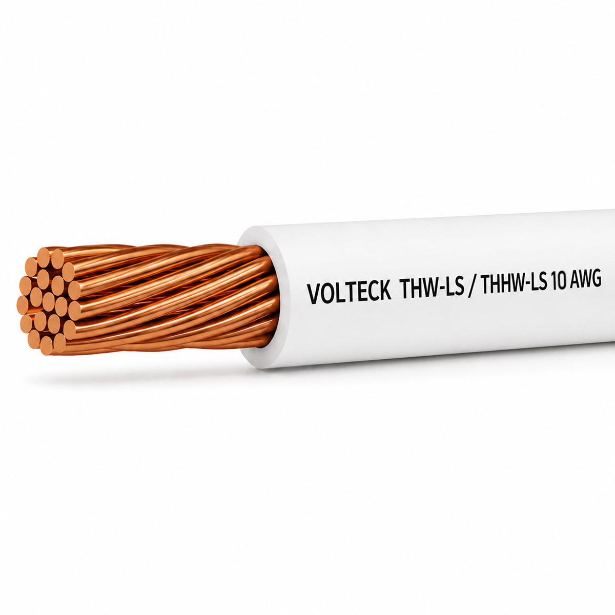 Cable THHW-LS 10 AWG Volteck Blanco por Metro