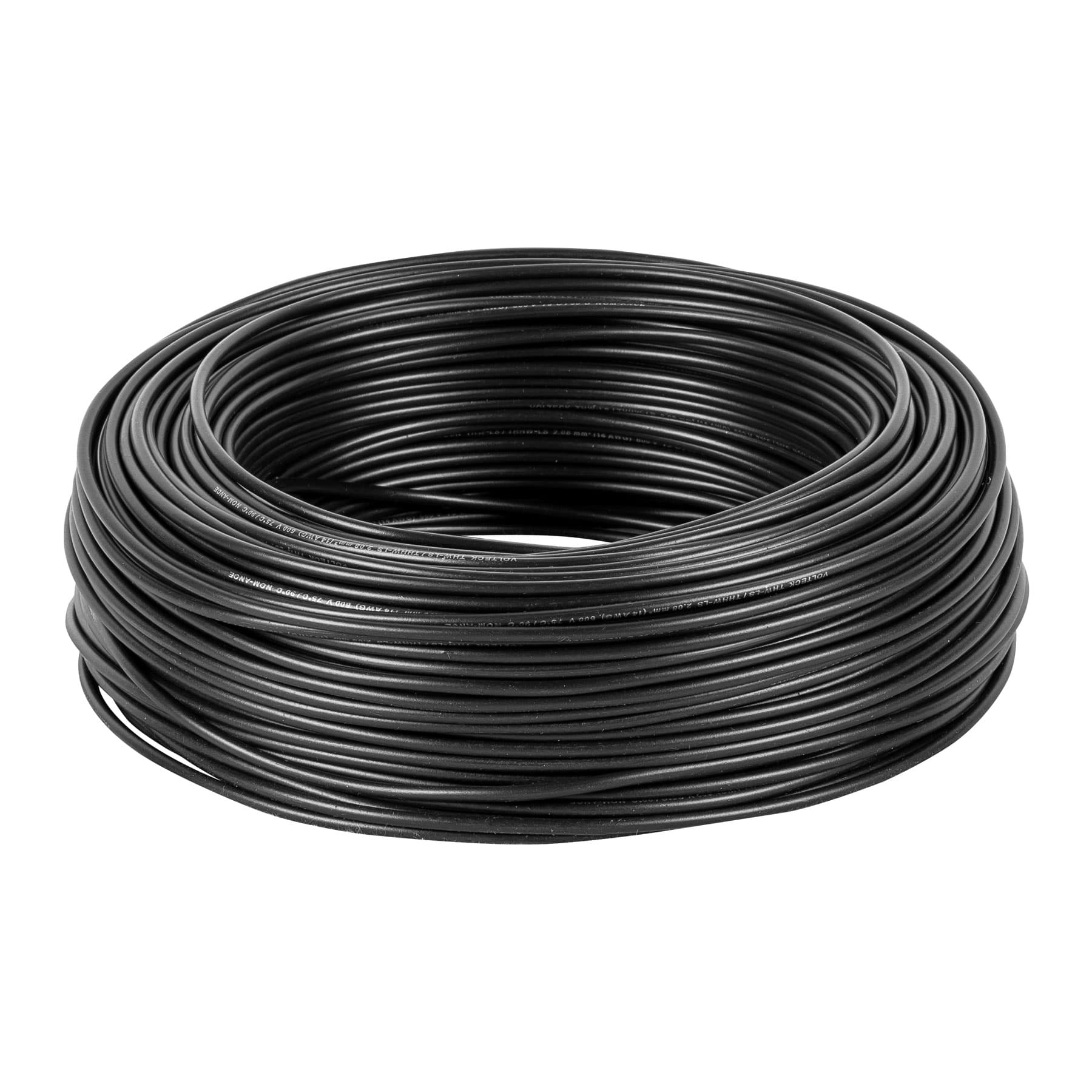 Cable THHW-LS 14 AWG Volteck Negro por Metro