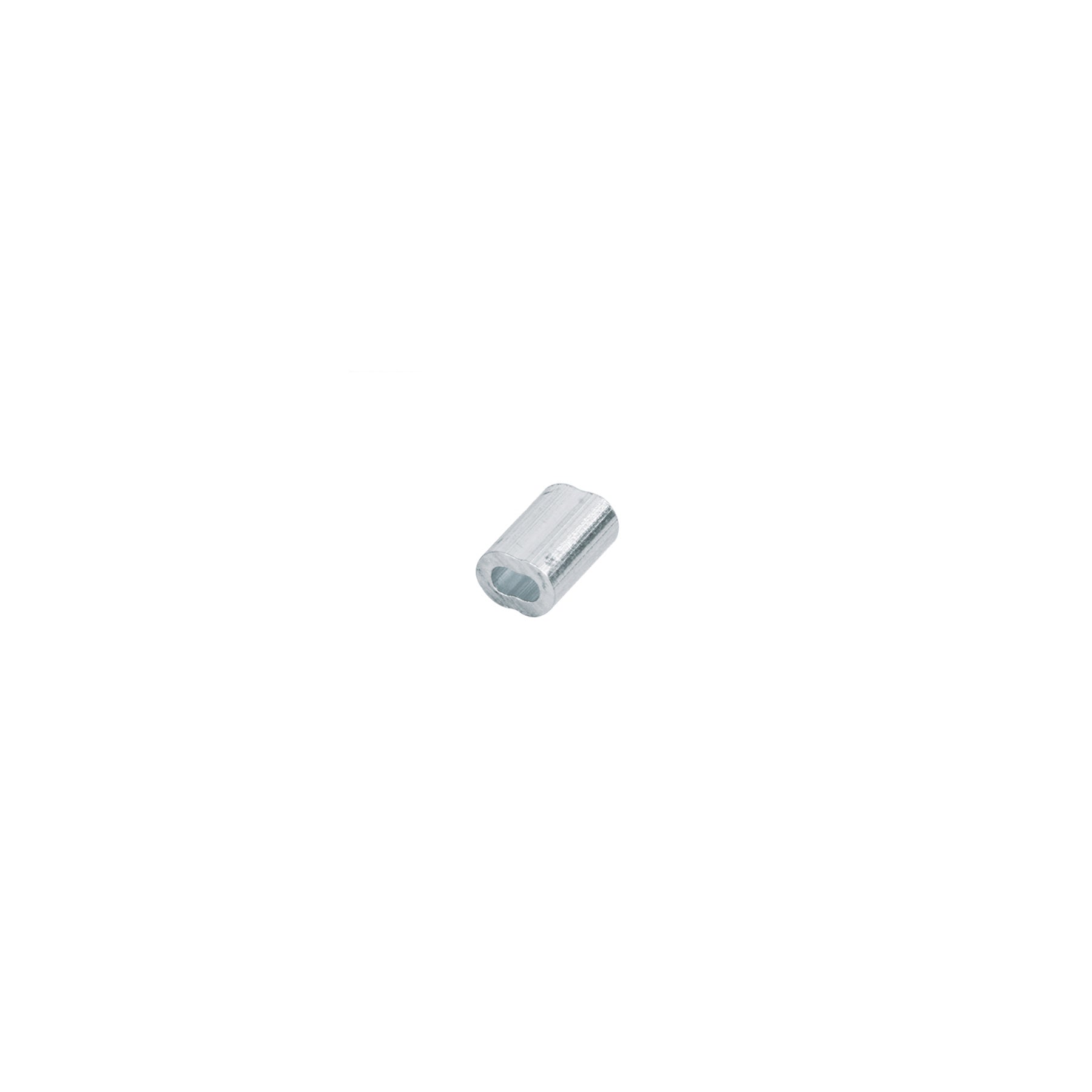 Casquillos Dobles de Aluminio para Cable de Acero Fiero 1/16" (1.5 mm) Bolsa 50 Piezas