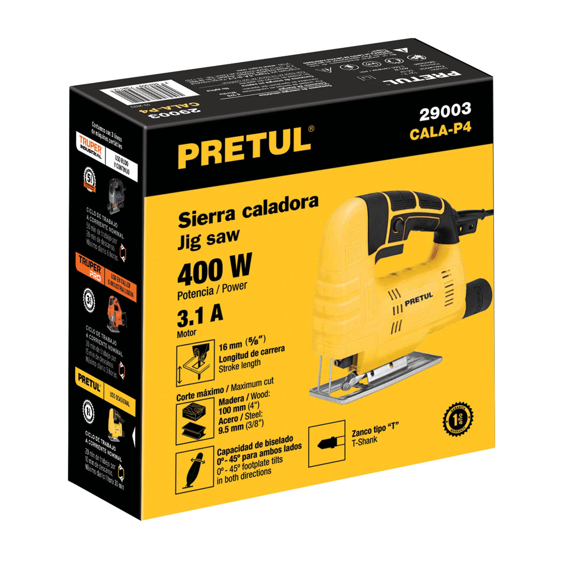 Sierra Caladora 400 Watts Pretul