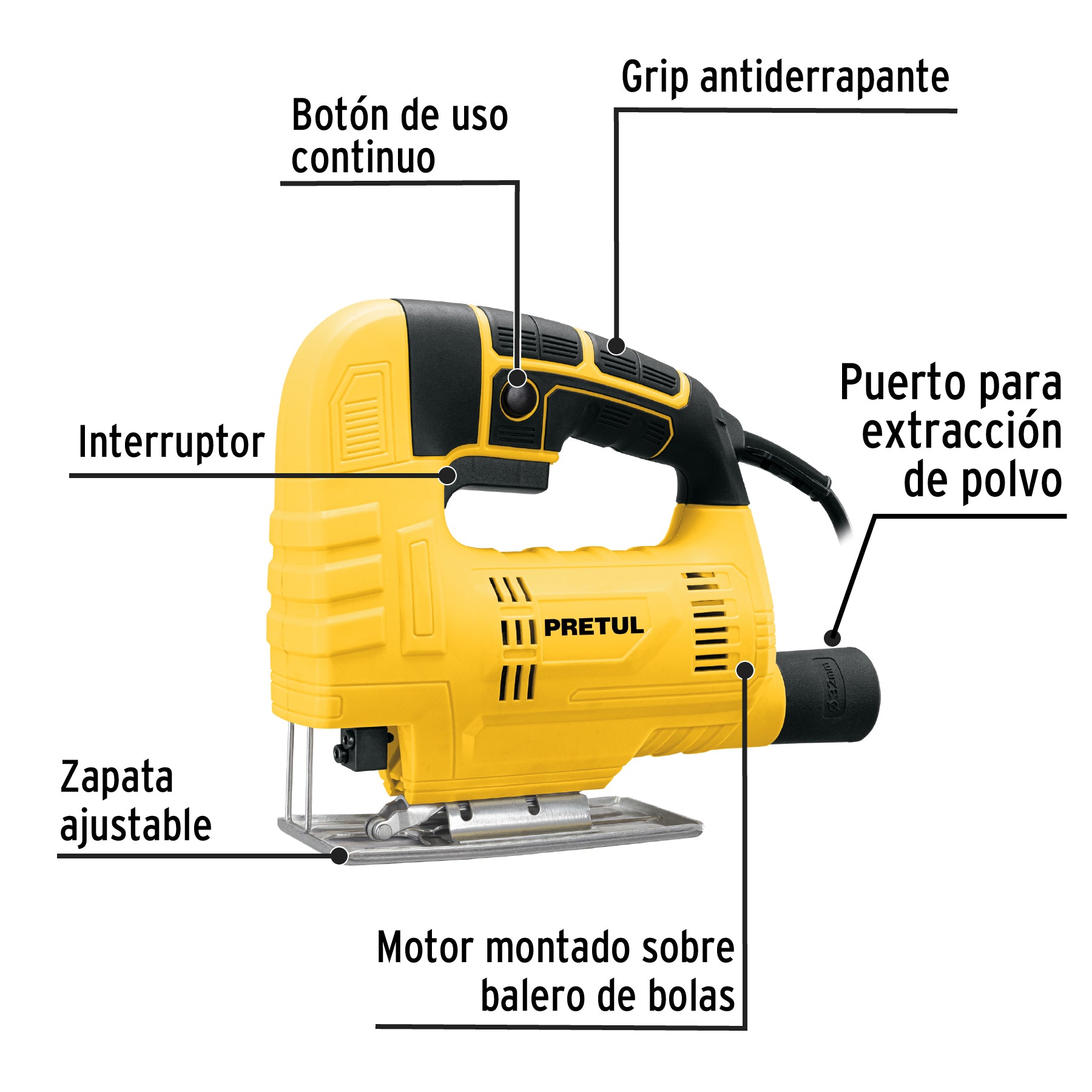 Sierra Caladora 400 Watts Pretul