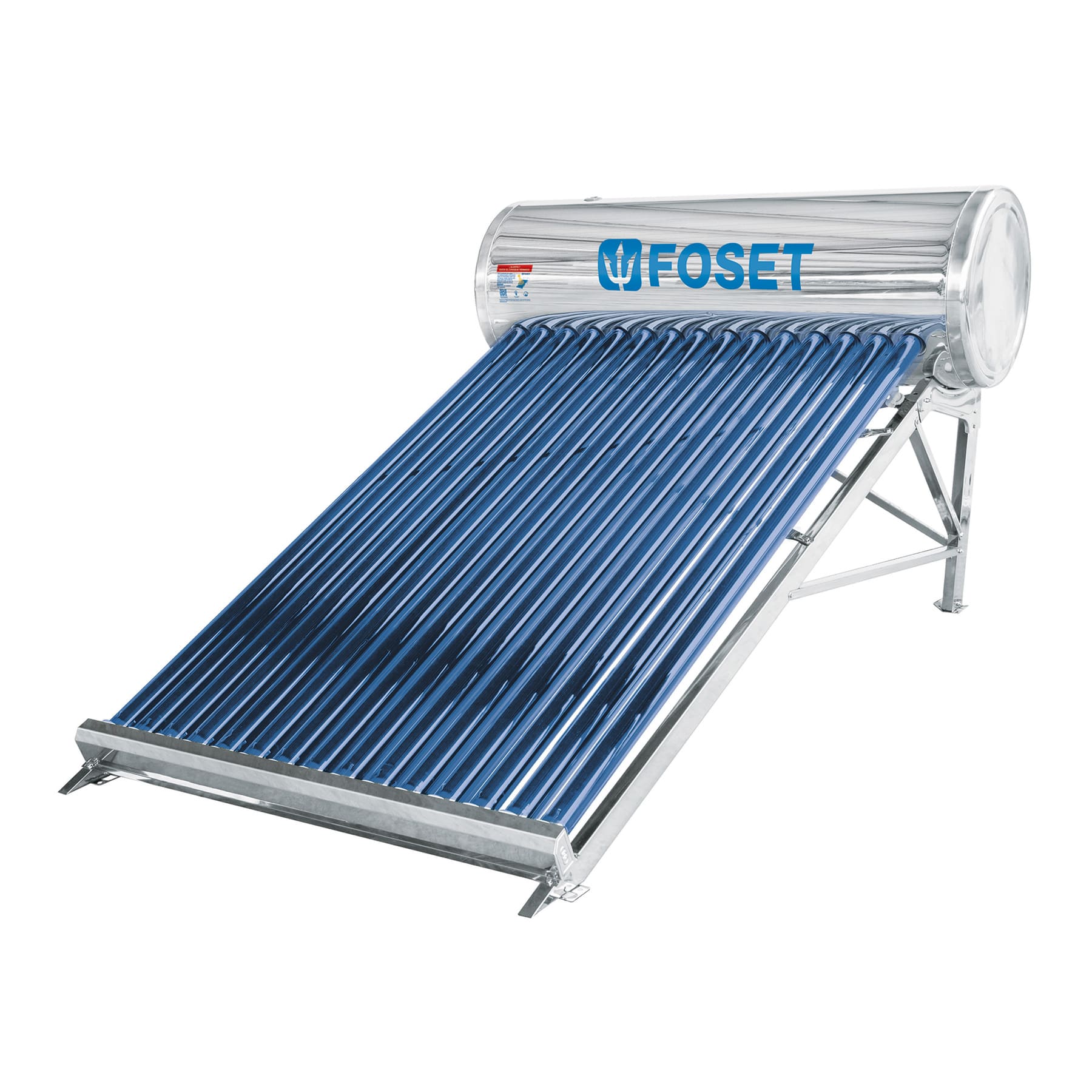 Calentador Solar de Agua de Baja Presion 15 Tubos 195 Litros Foset