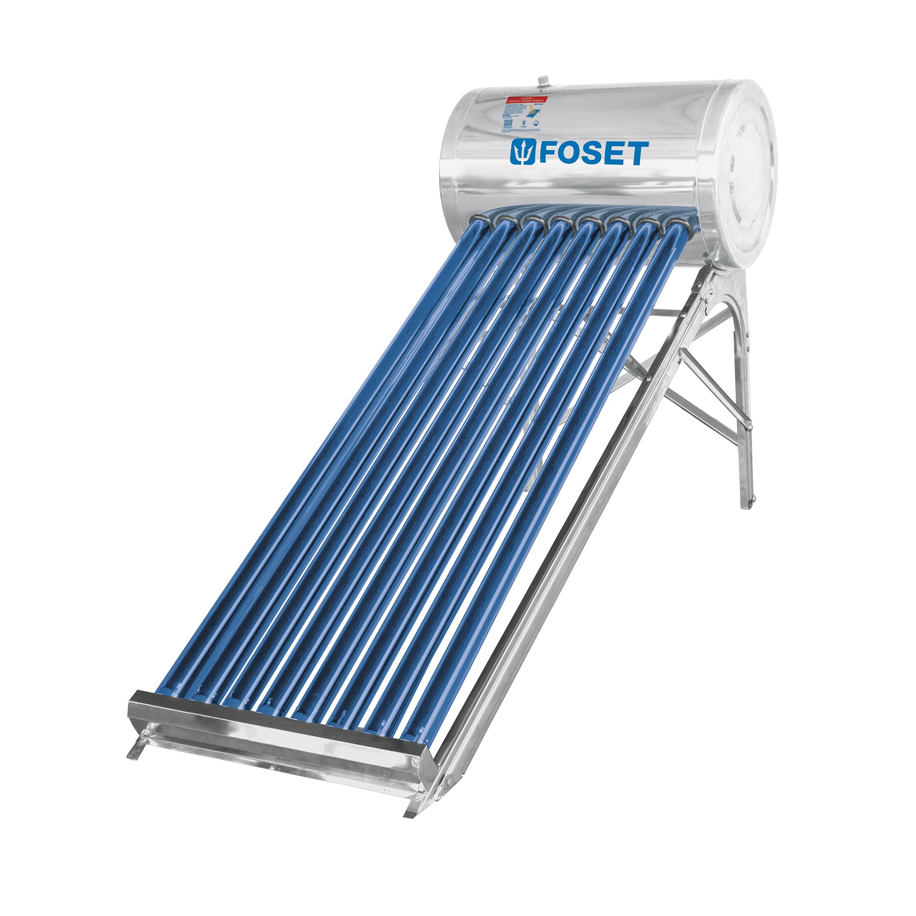 Calentador Solar de Agua de Baja Presion 8 Tubos 94 Litros Foset