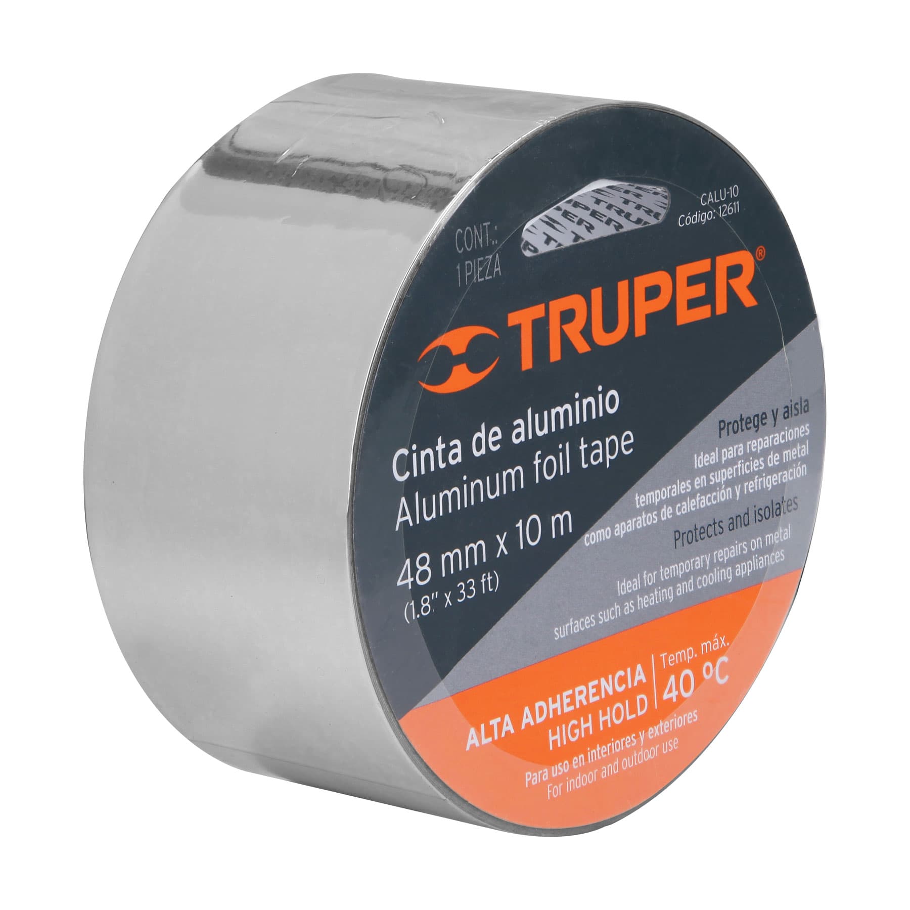 Cinta de Aluminio Largo 48 mm x 10 mts Truper