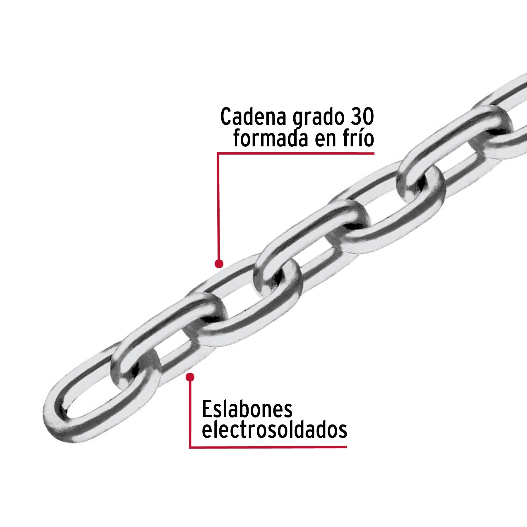 Cadena Pulida de 3/16" (5 mm) Fiero 1 Metro