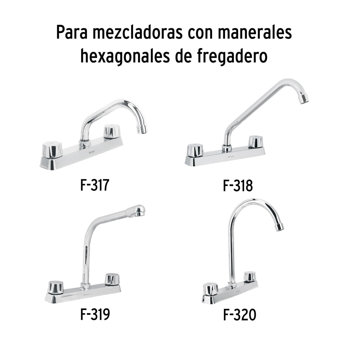 Juego de 2 Cartuchos Ceramicos para Mezcladoras FOSET
