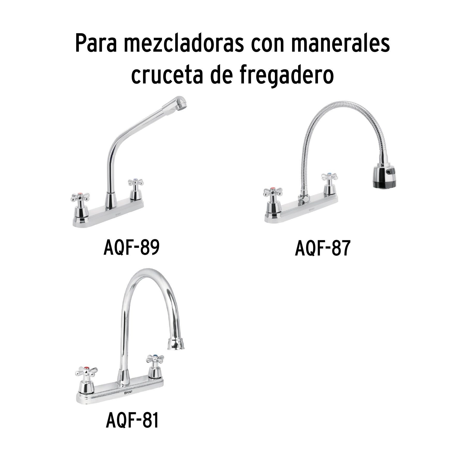 Juego de 2 Cartuchos Ceramicos para Mezcladoras FOSET TUBIG