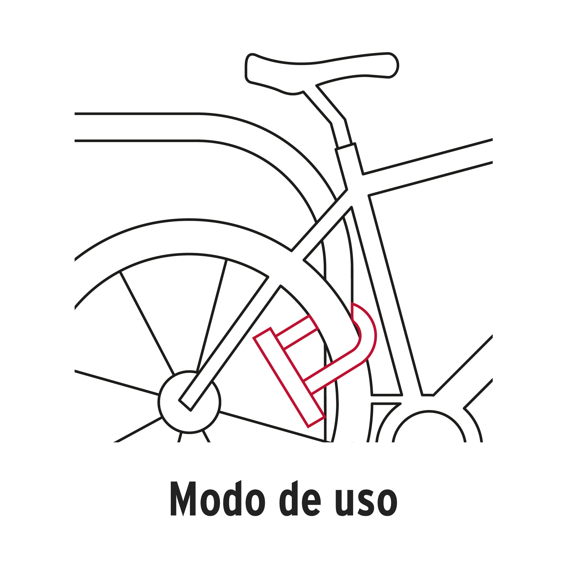Candado Rigido Tipo "U" HERMEX