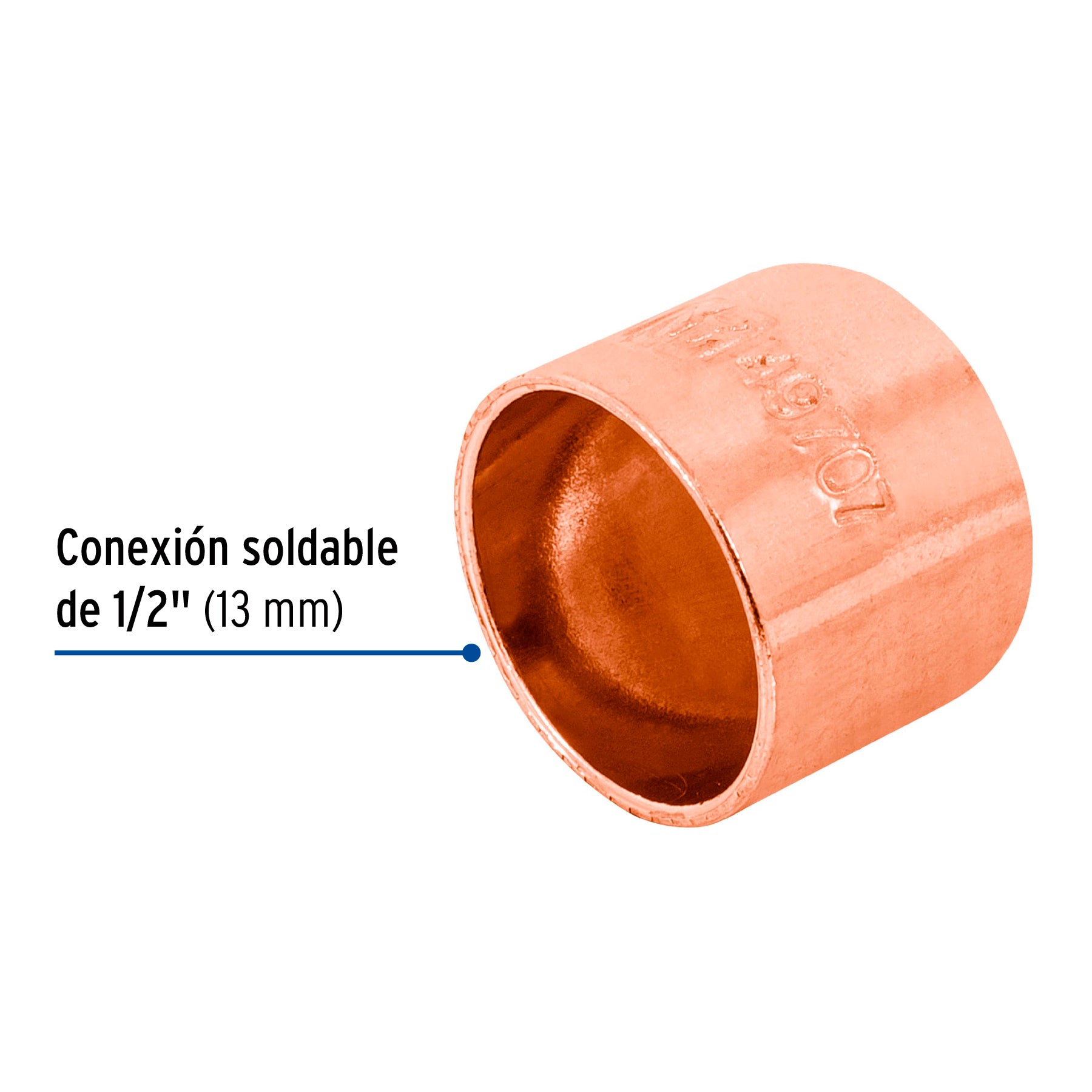 Tapon Capa Cobre 1/2" (13 mm) Foset