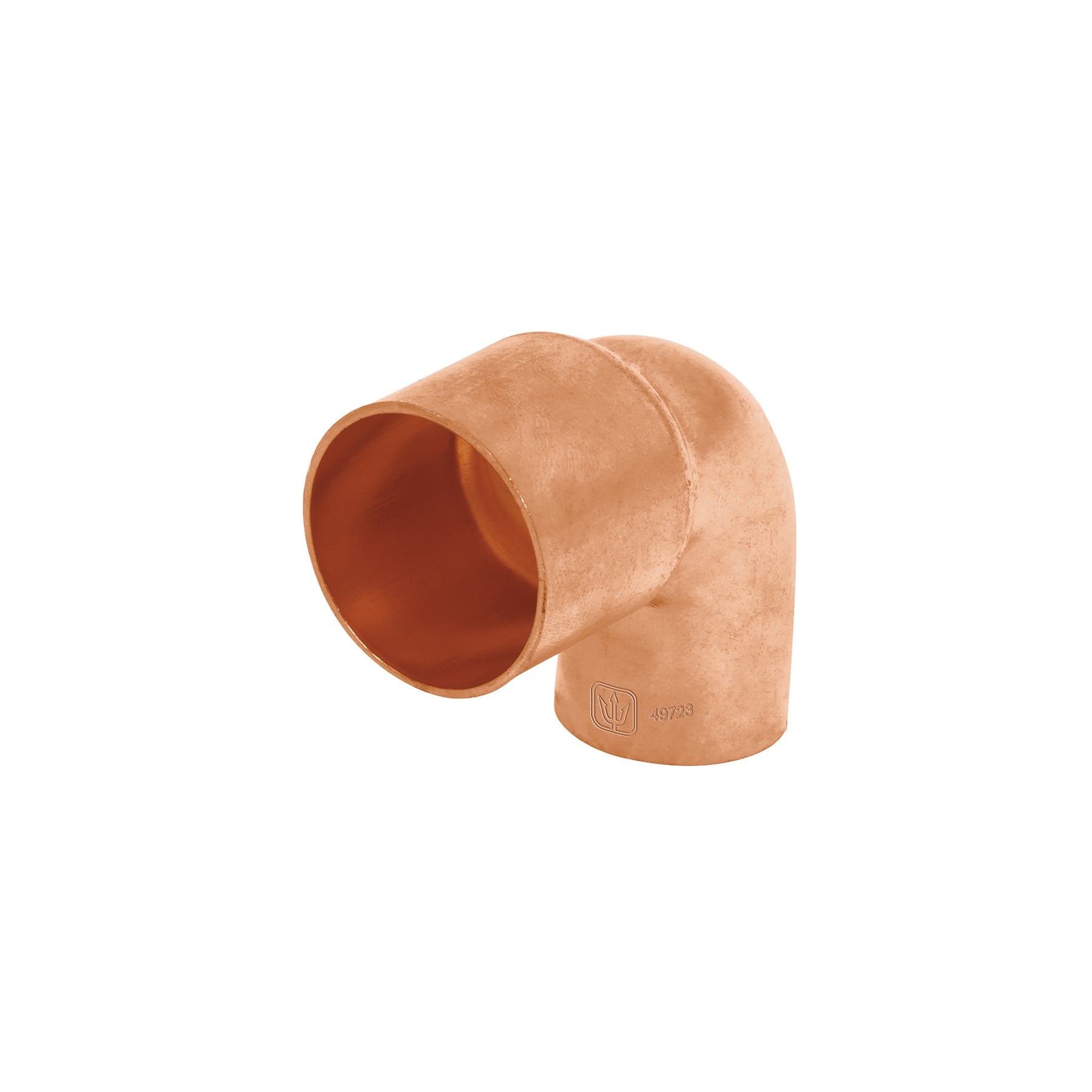 Codo Cobre 90° Reducido 1" X 3/4" (25 mm x 19 mm) Foset