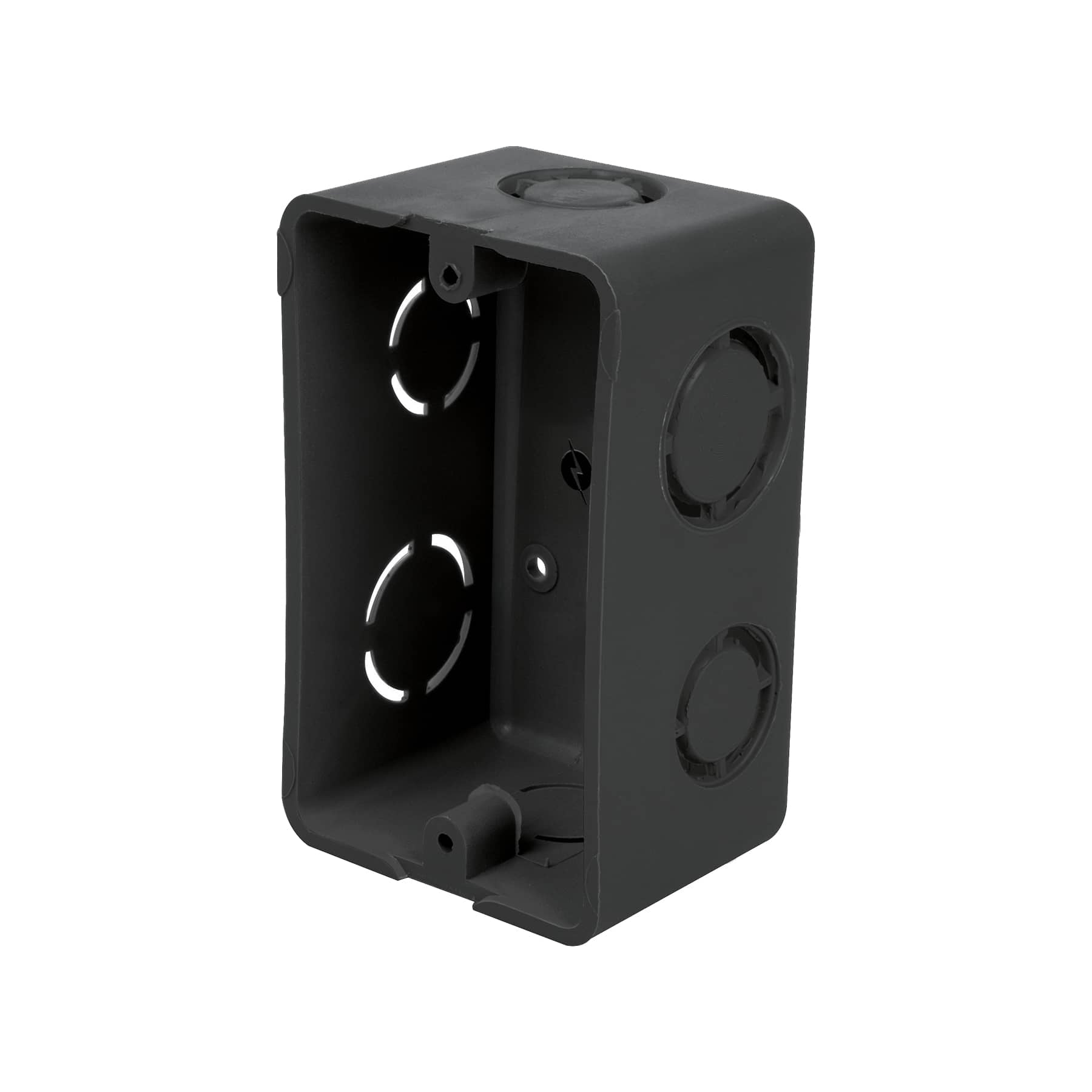 Chalupa Plastica 2" x 4" Negra Volteck