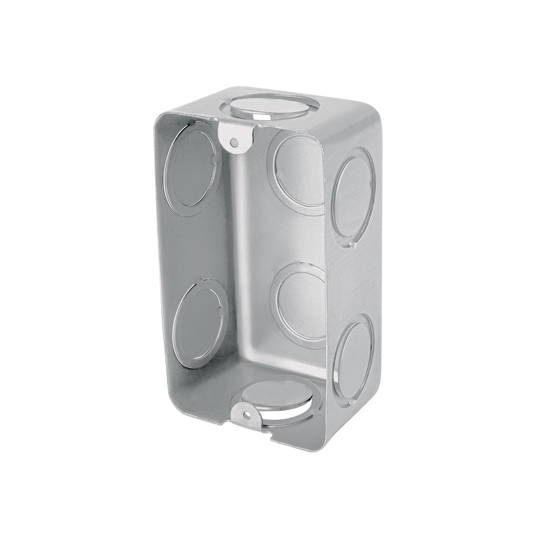 Chalupa Galvanizada Rectangular Entrada de 1/2" y 3/4" Reforzada Volteck