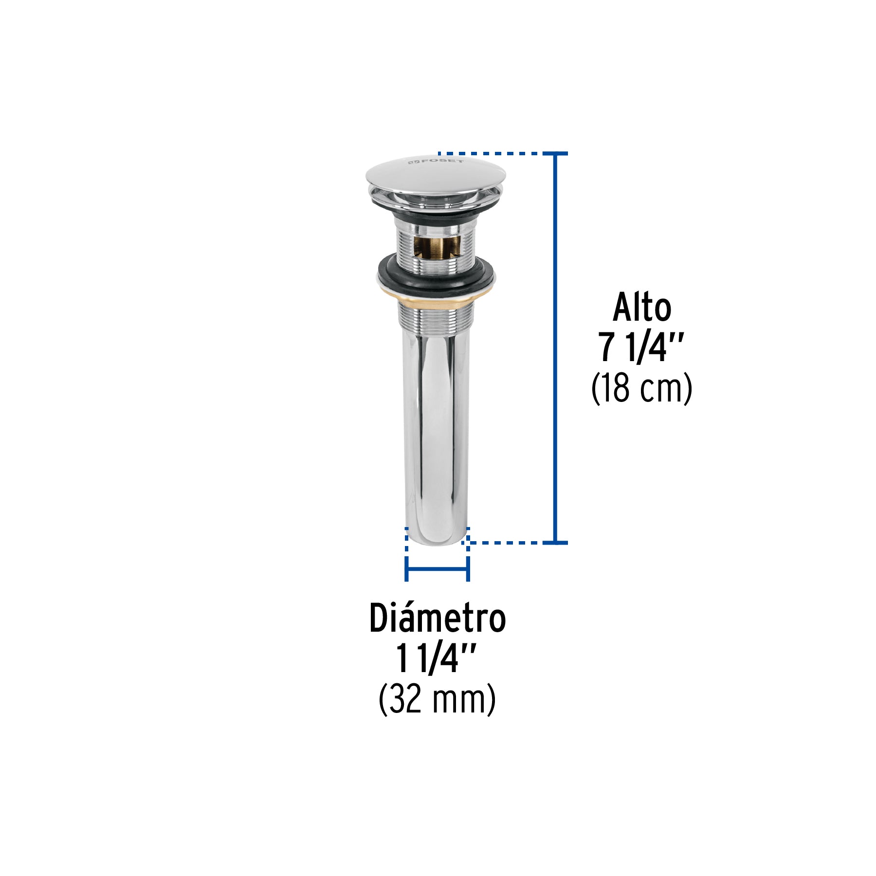 Contra para Lavabo Tipo Hongo Foset