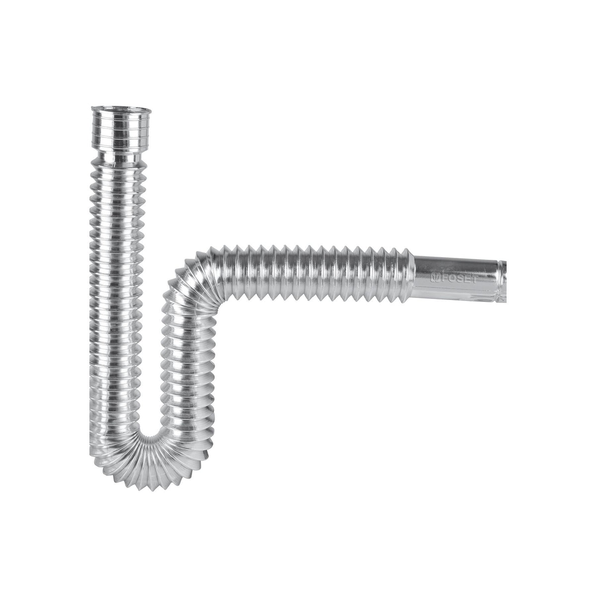 Cespol Flexible Tipo "P" para Lavabo o Fregadero Extra Largo Cromo Foset