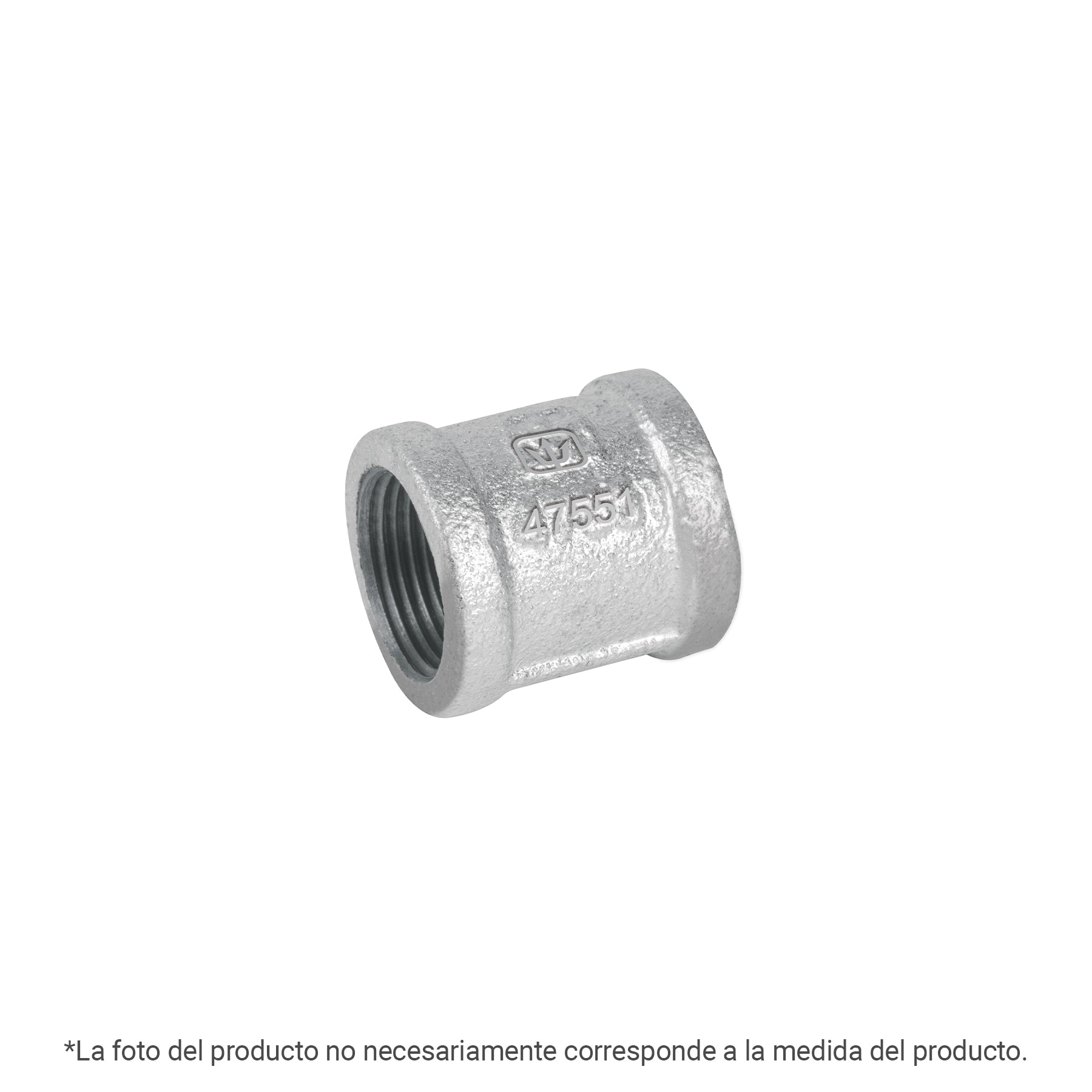 Cople Galvanizado 1/4" (6 mm) Foset