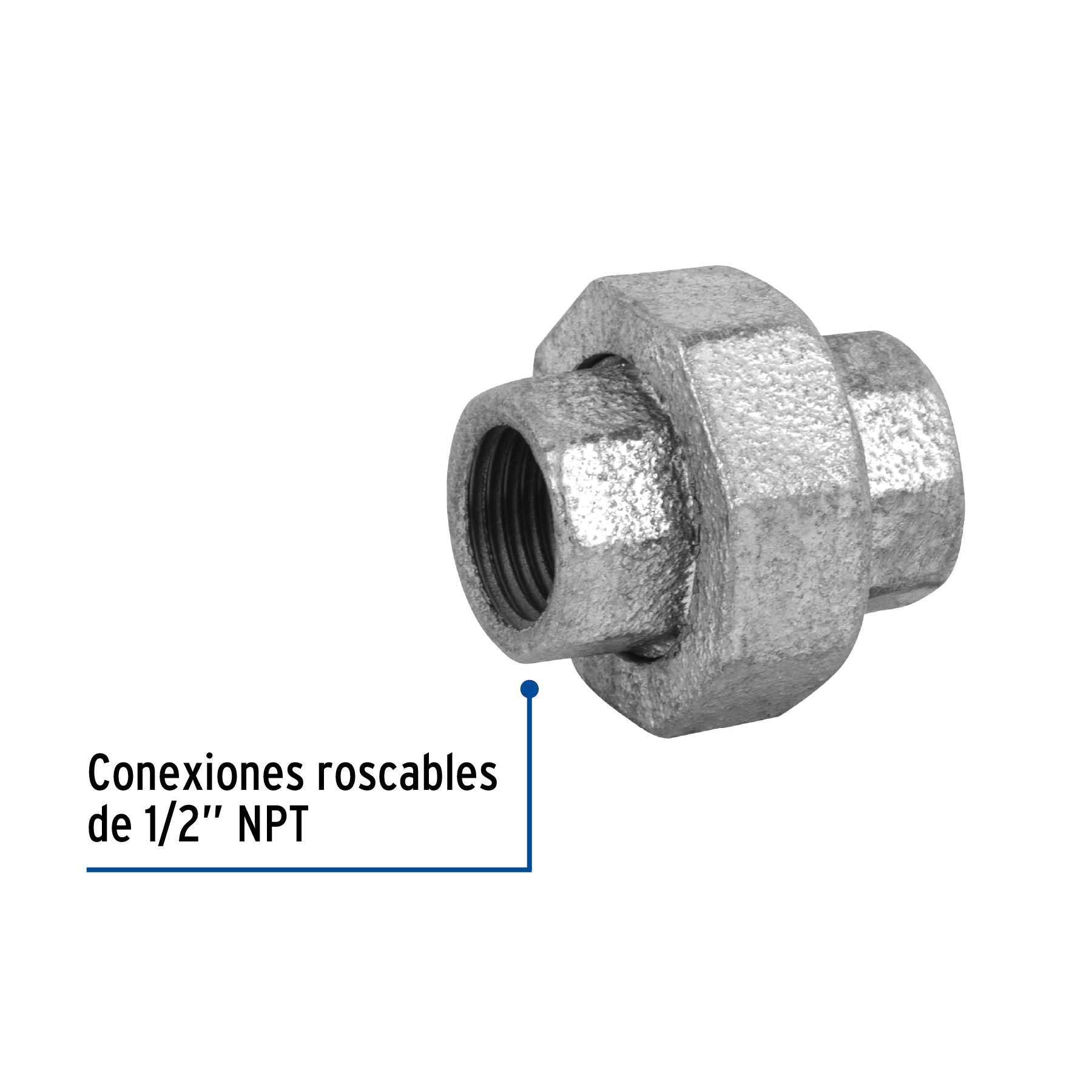 Tuerca Union Galvanizada 1/2" FOSET