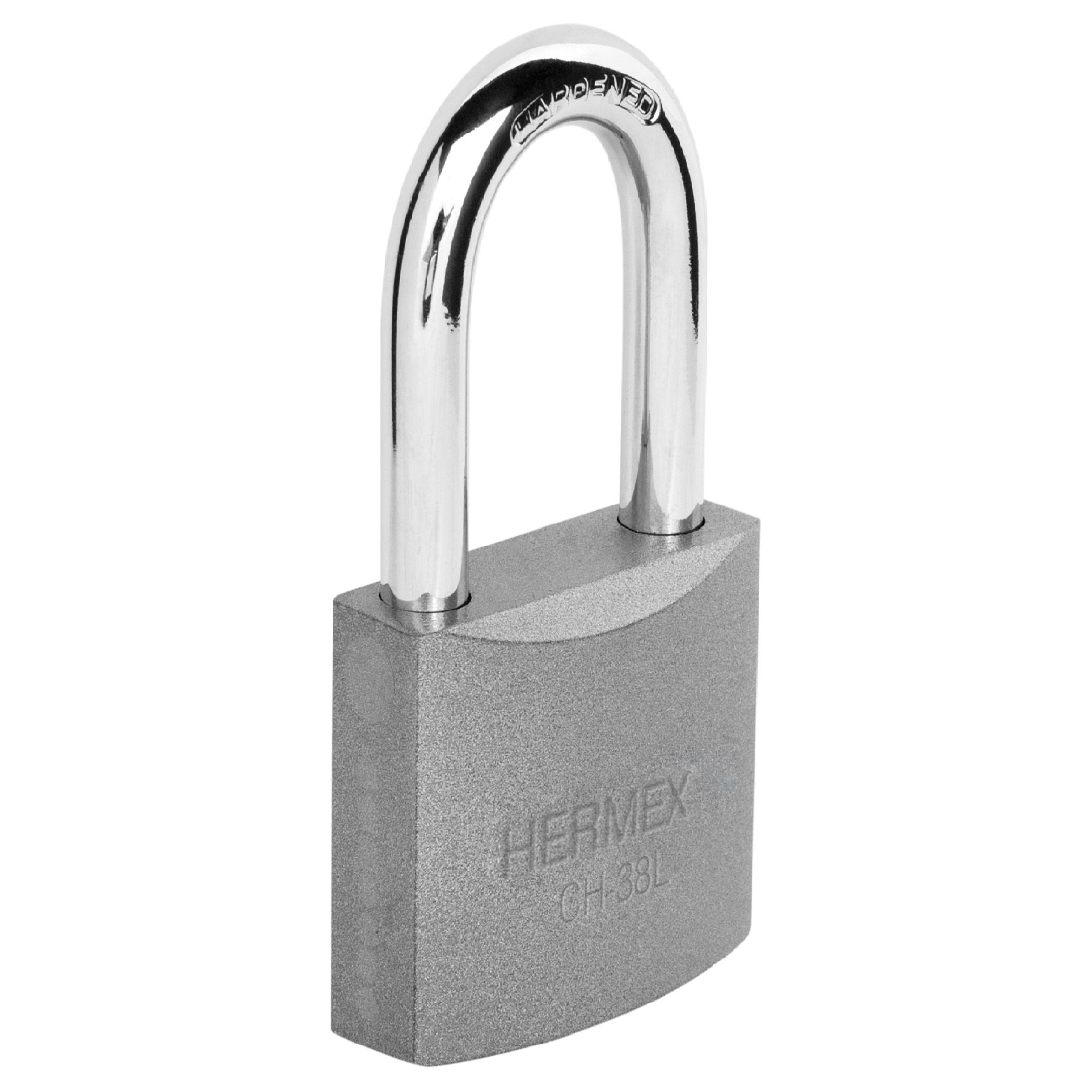 Candado de Hierro 38 mm Gancho Largo Blister Hermex