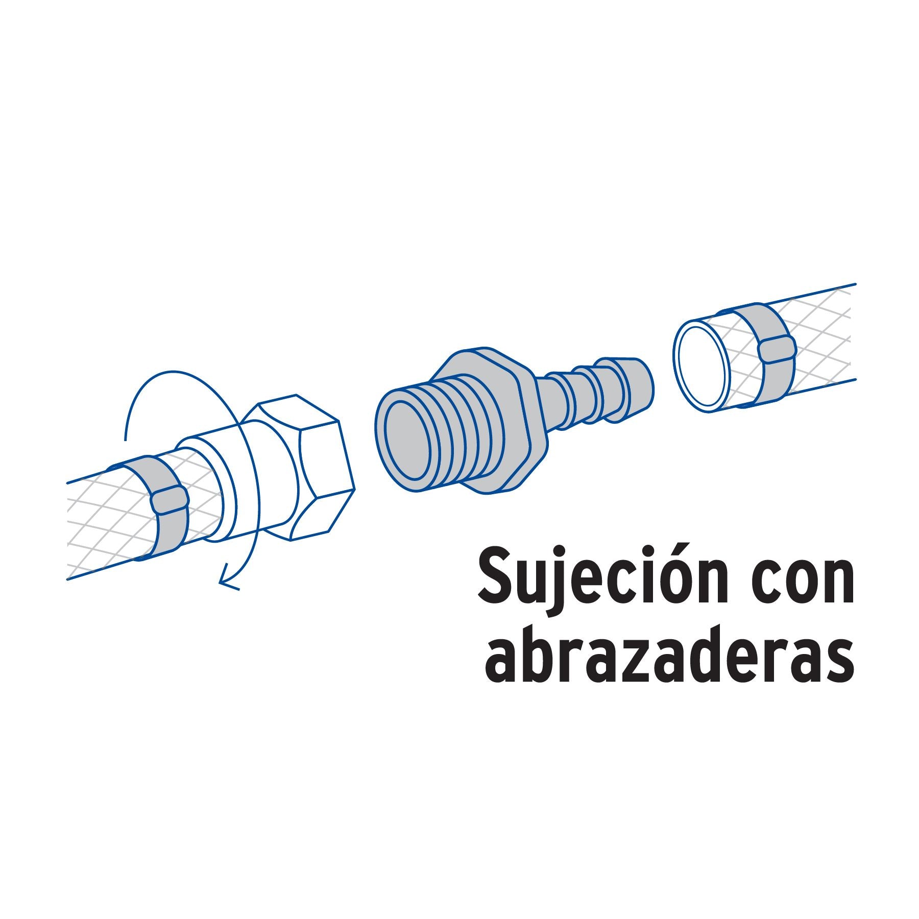Conector Exterior Espiga de Polipropileno 3/4" X 3/4"