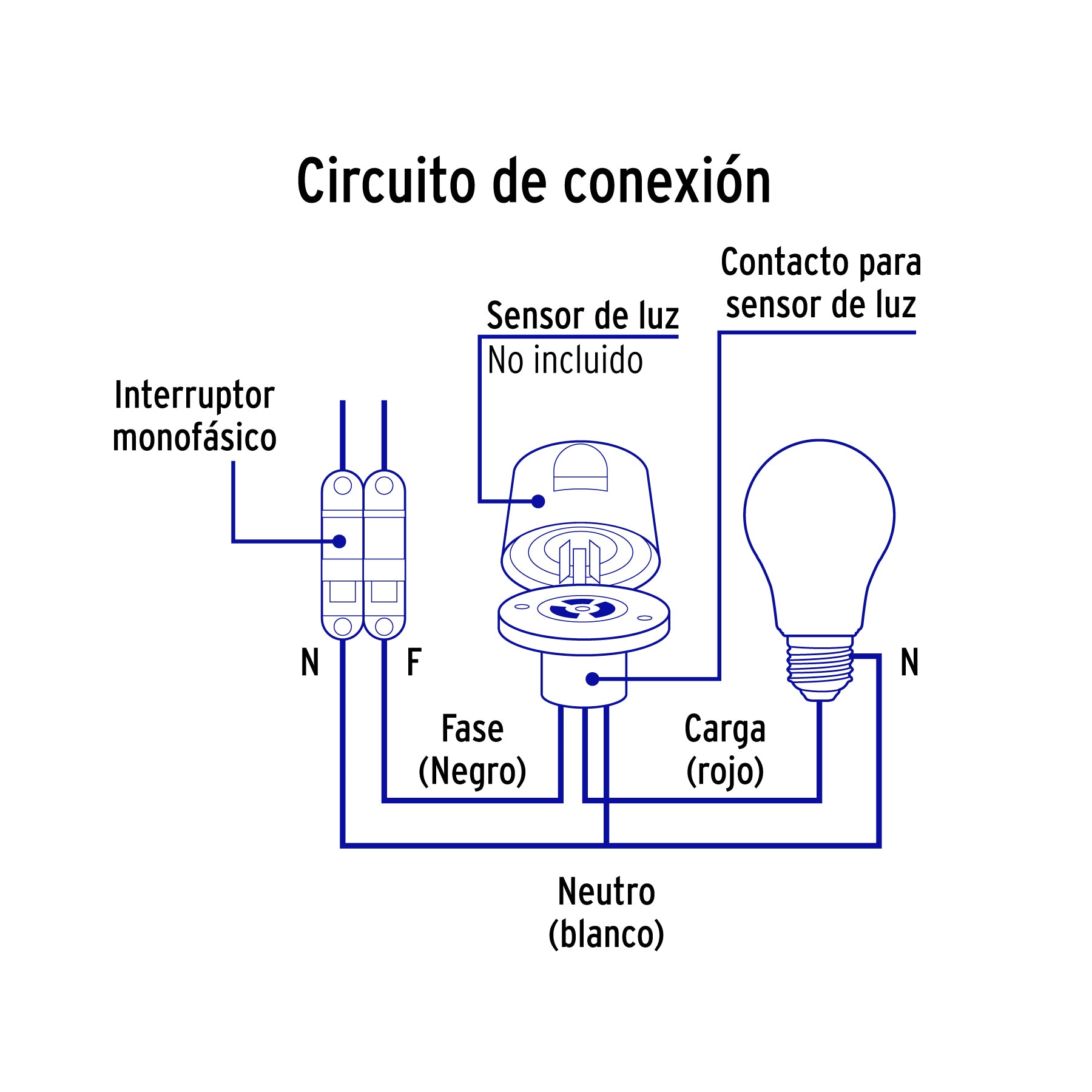 Contacto para Fotocelda Volteck Lait