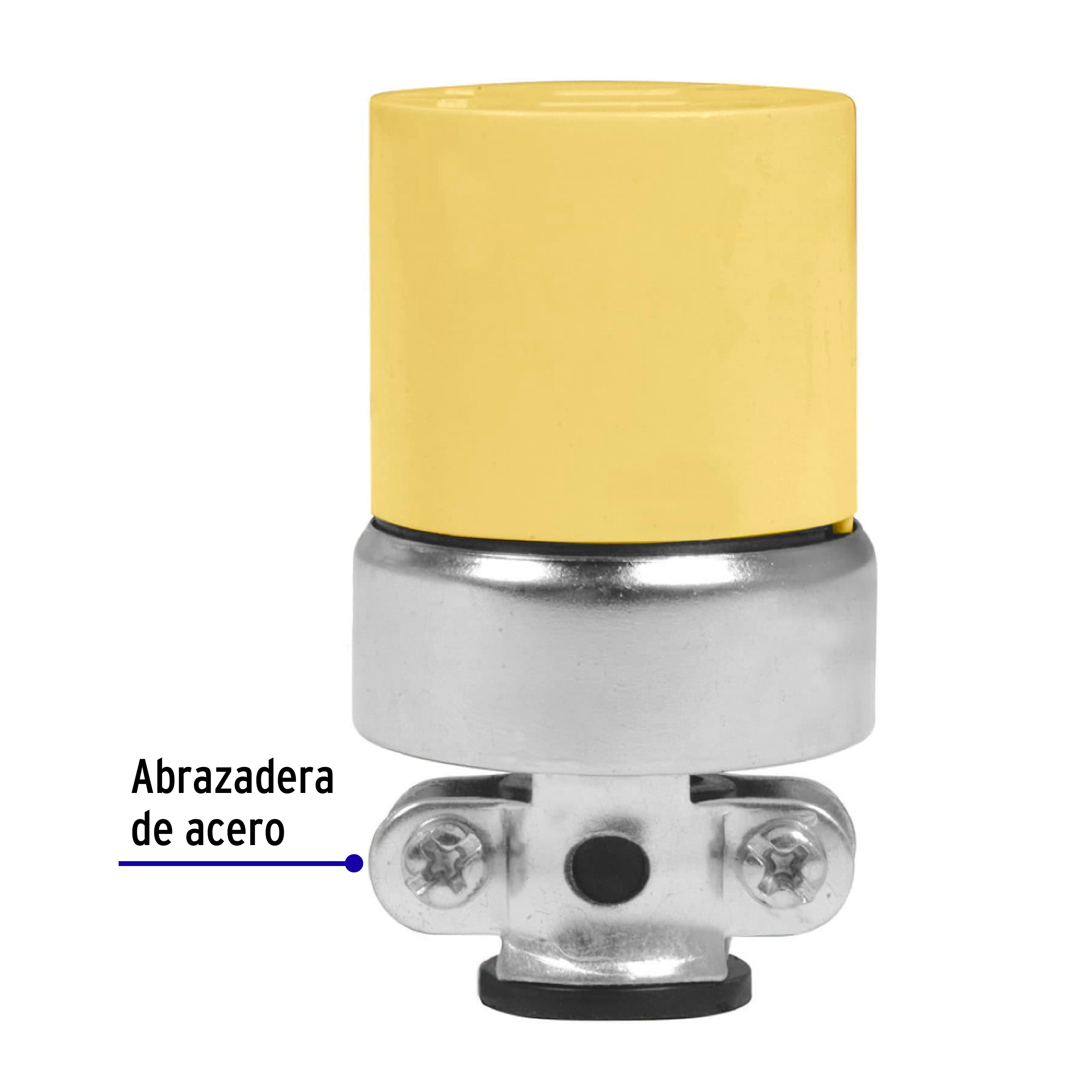 Contacto Blindado 2P + T Industrial Abrazadera Metalica Volteck