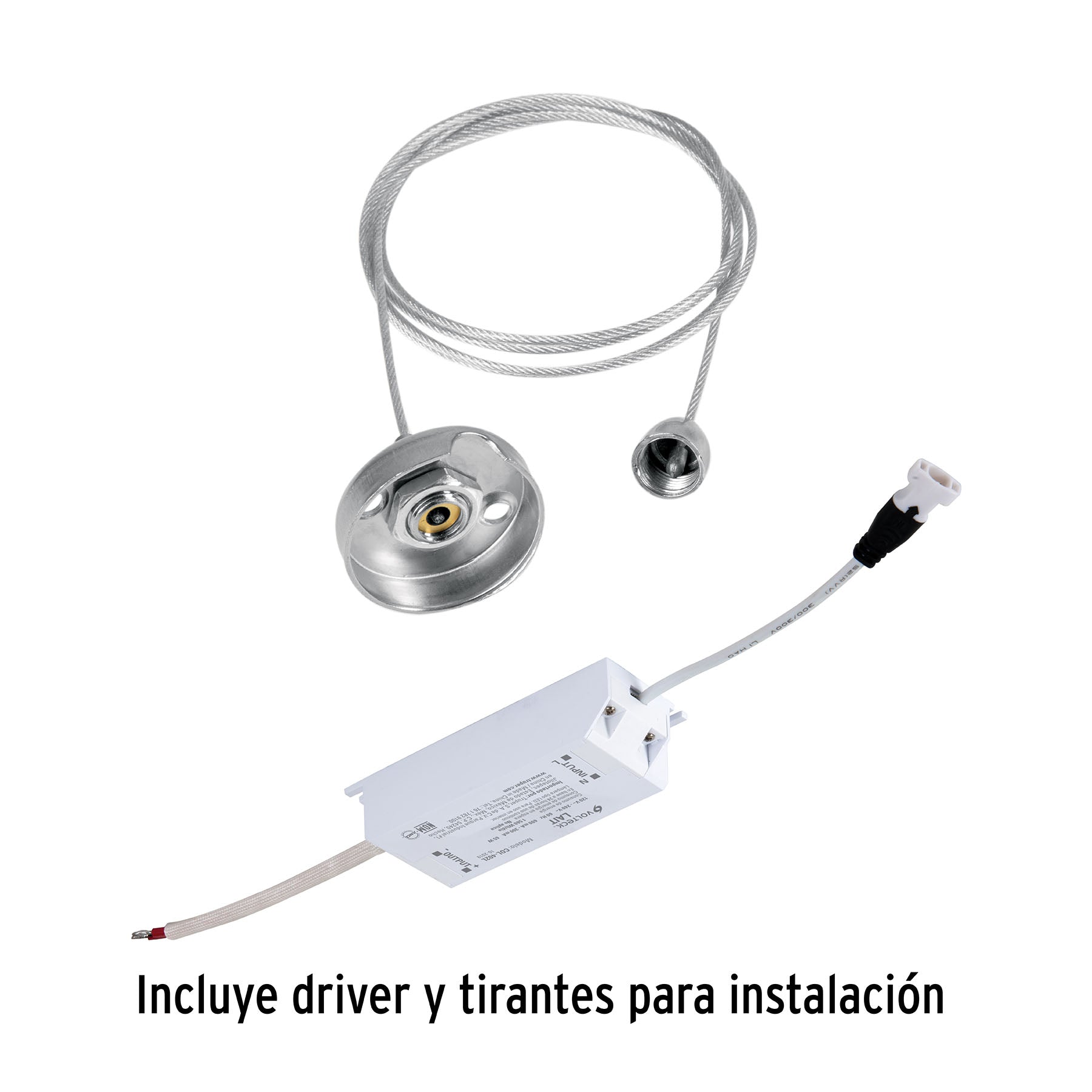 Panel LED 45 W 4,000 K 60 x 60 cm Empotrable/Colgante VOLTECK