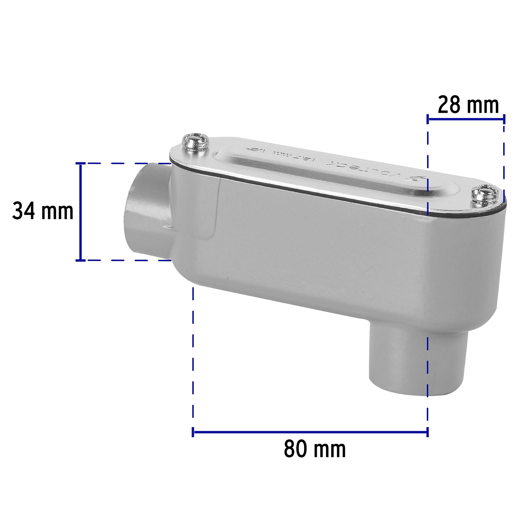 Condulet Tipo LB 1/2" (13 mm) Volteck