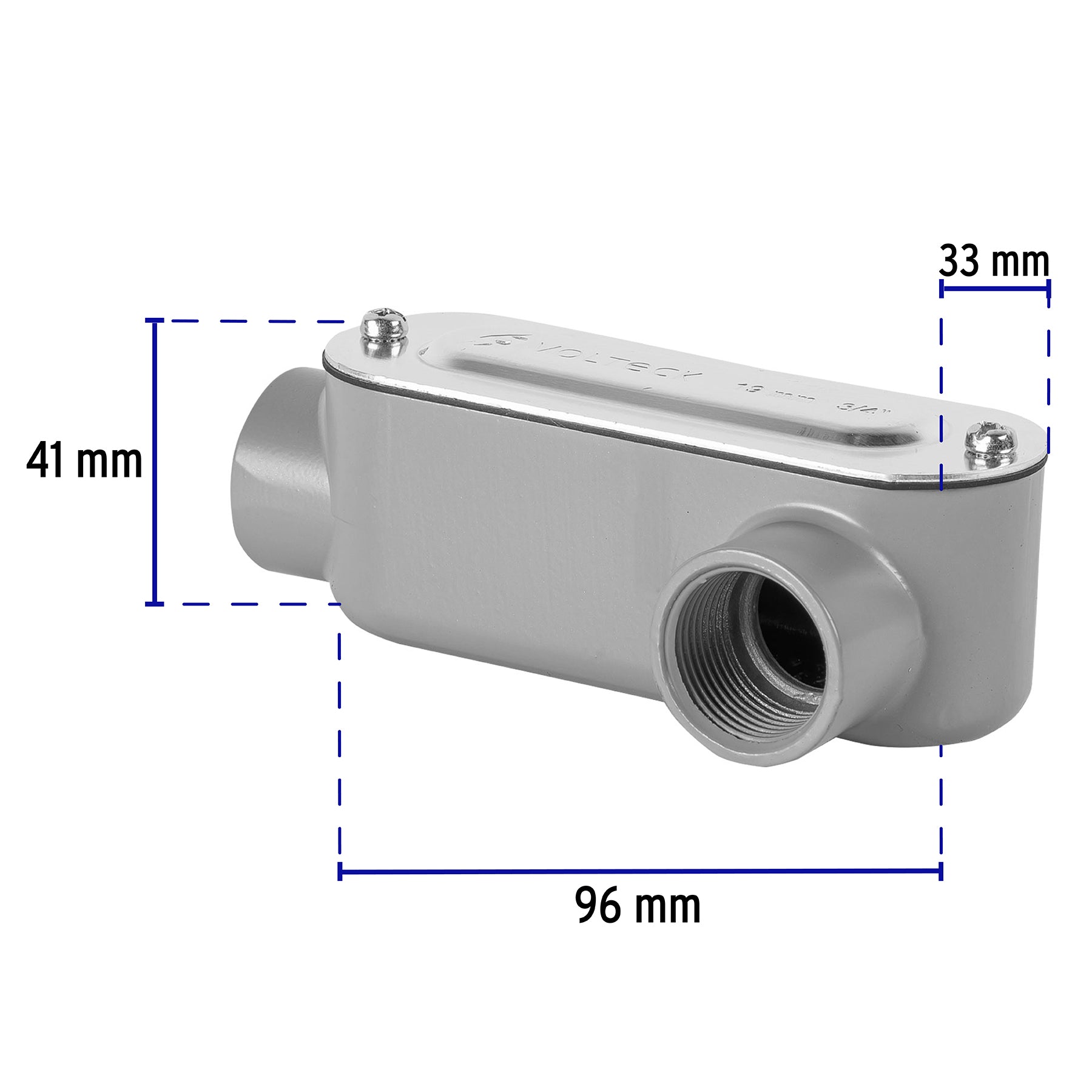 Condulet Tipo LL 3/4" (19 mm) Volteck