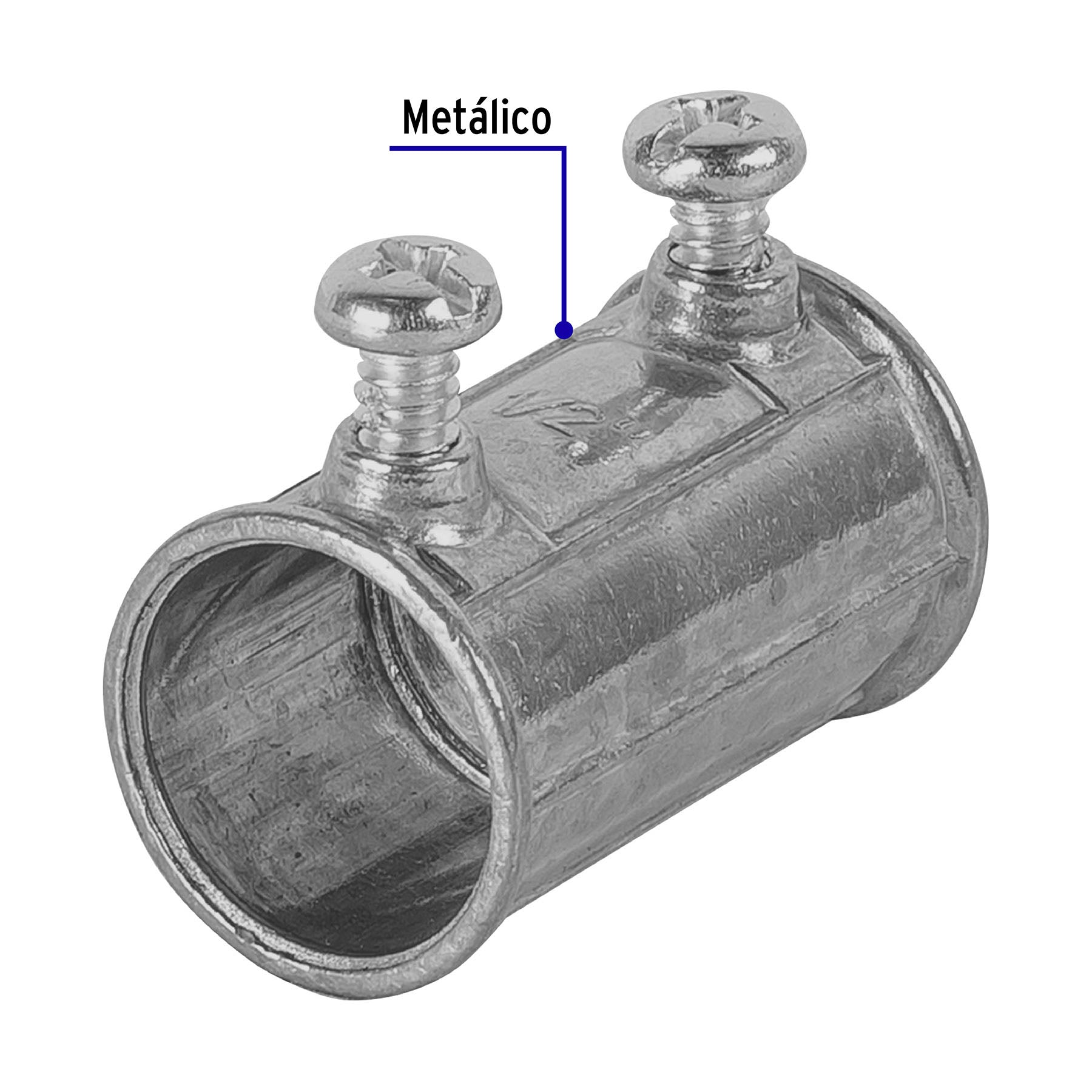 Cople Conduit Pared Delgada Tipo Americano 1/2" (13 mm)