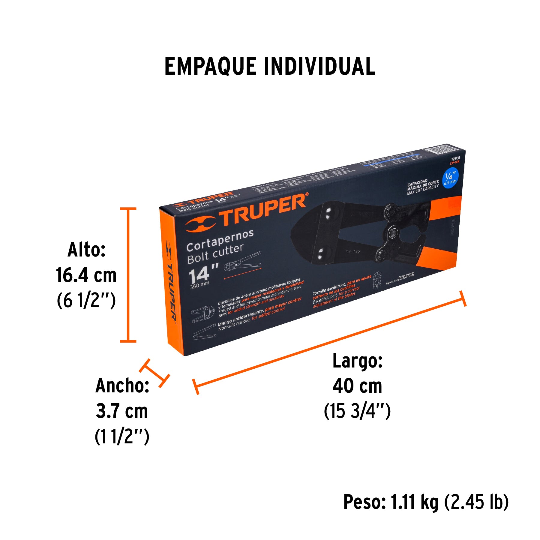 Cortapernos Profesional Truper 14" (35 cm)