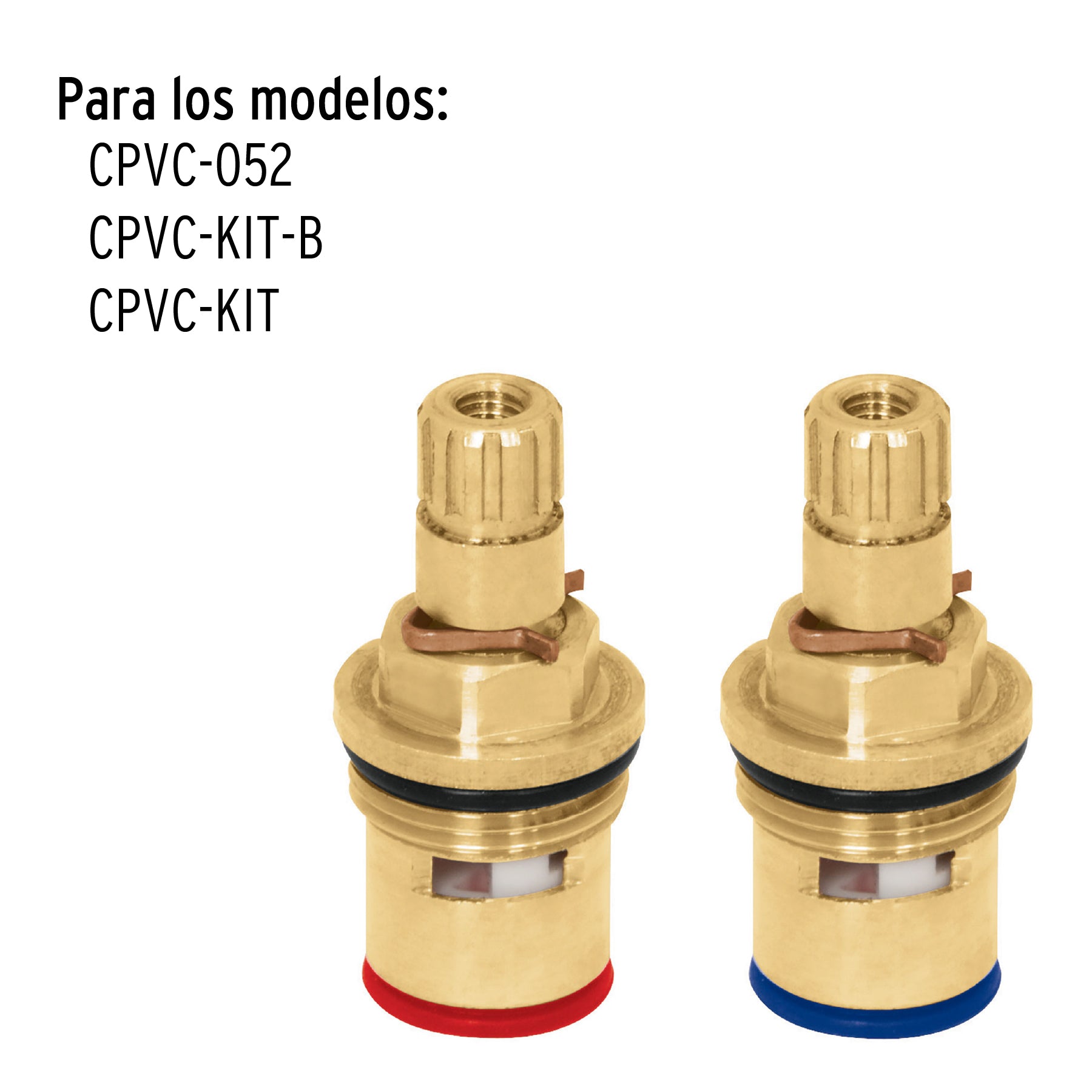 Juego de 2 Cartuchos Ceramicos para Llaves de Empotrar de CPVC Foset