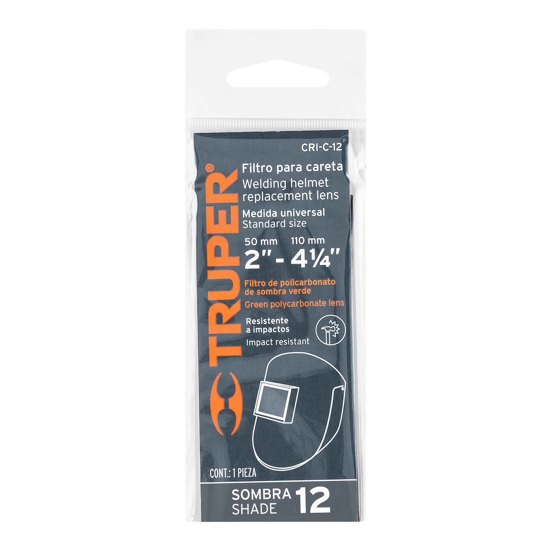 Lente para Soldar 12 Sombras Truper