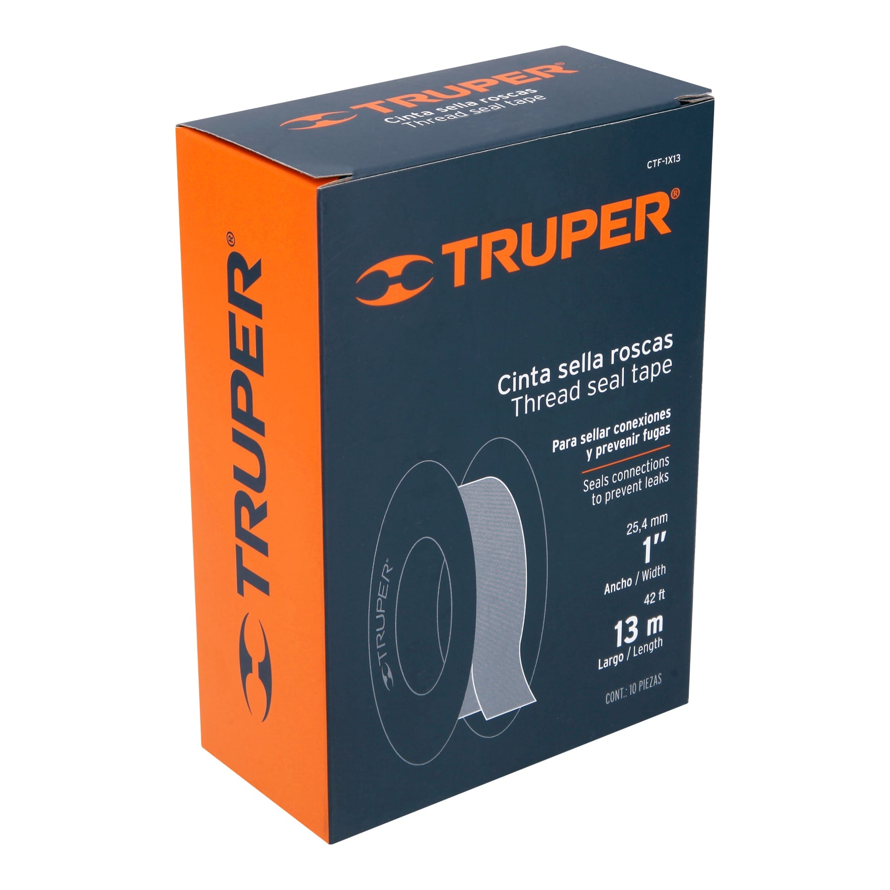 Cinta Teflon 25 mm - 1" Truper
