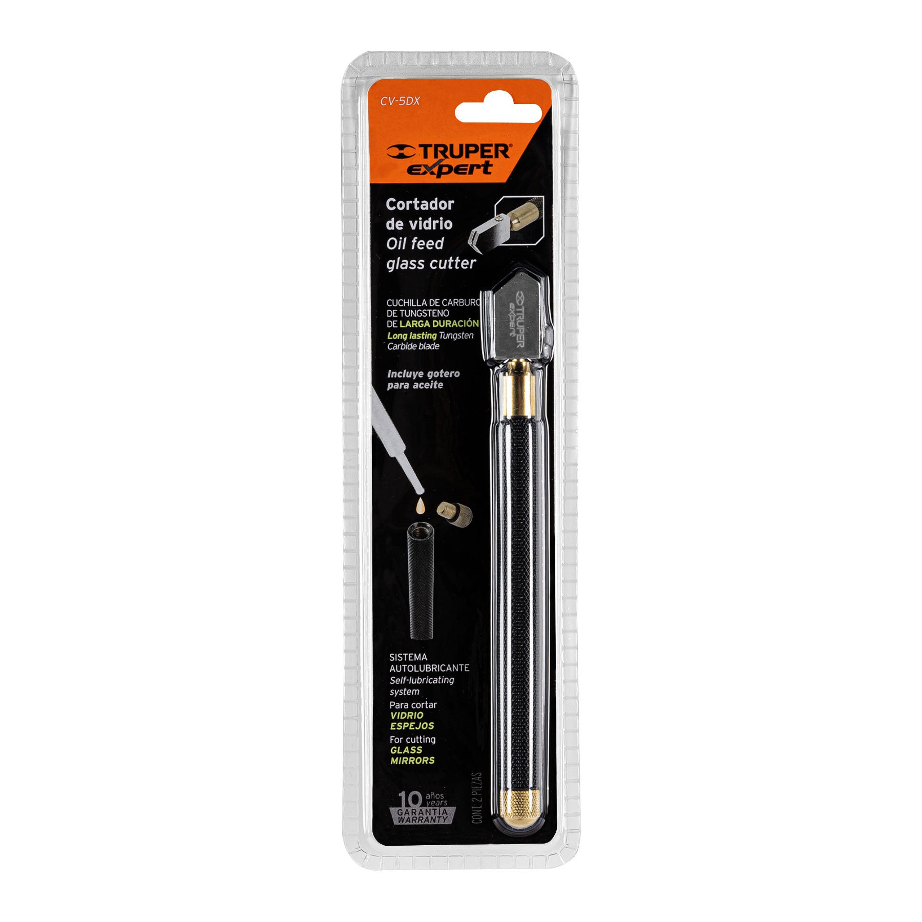 Cortador de Vidrio 6" con Deposito de Aceite Truper Expert