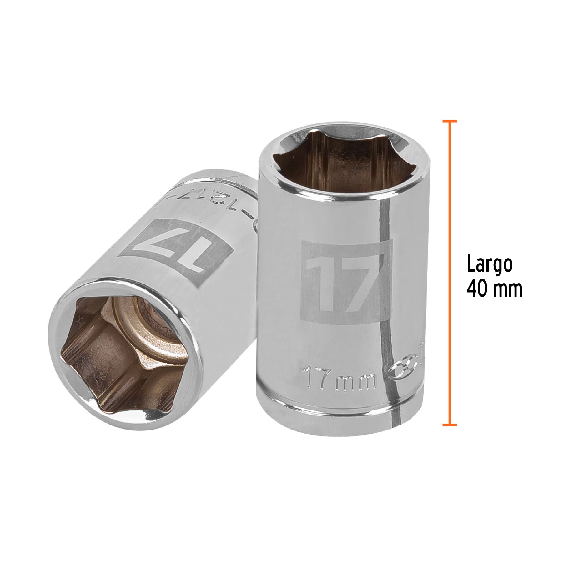 Dado Cuadro 1/2" de 6 Puntas Truper 17 mm