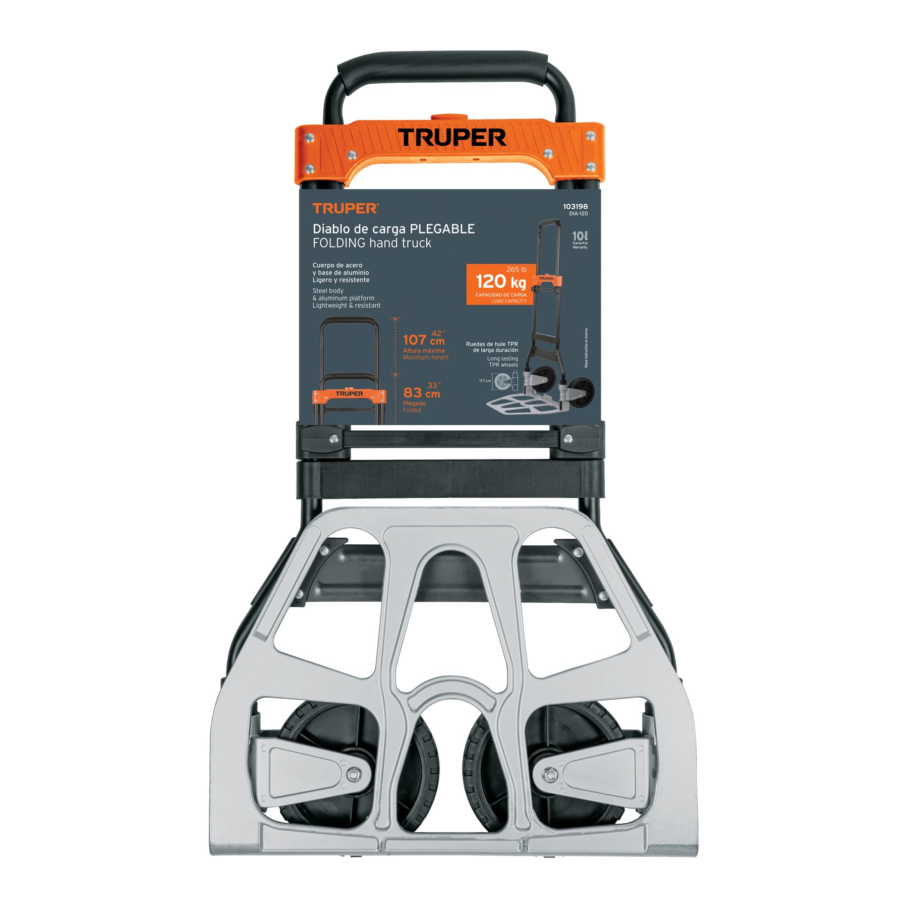 Diablo Plegable de Aluminio 120 Kilos Truper