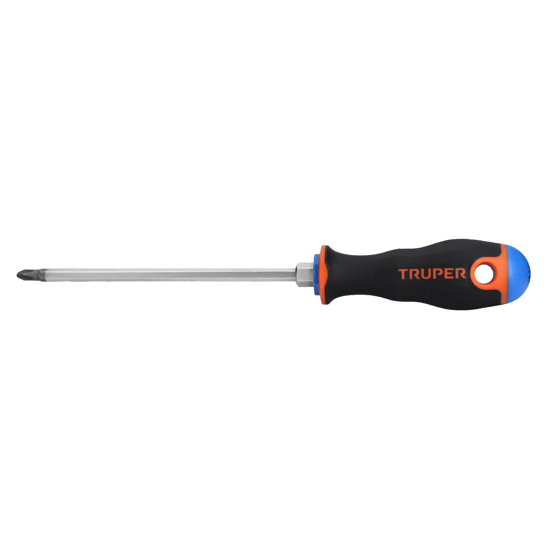 Desarmador Mango Comfort Grip Truper de Cruz 1/4" (#2) X 6"