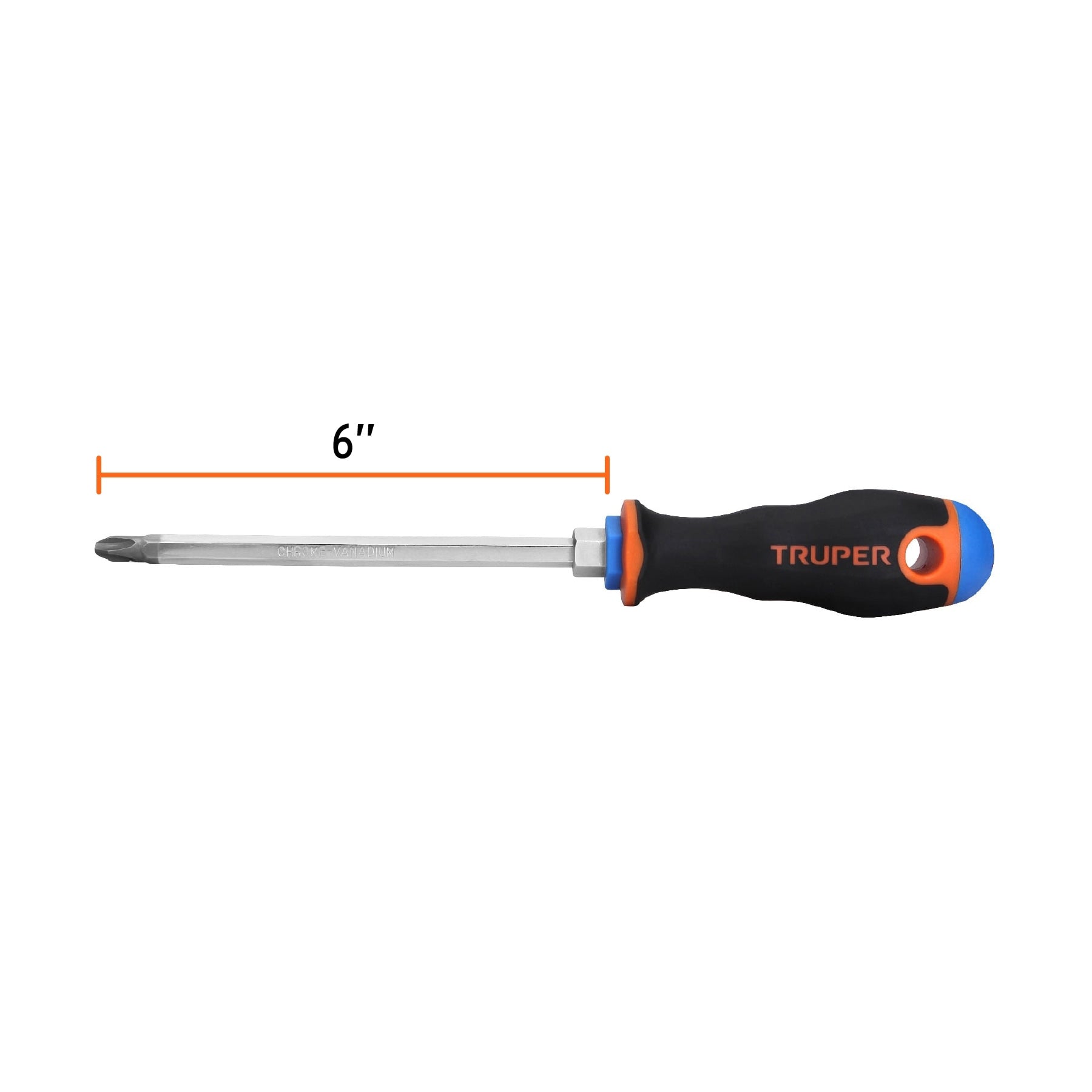 Desarmador Mango Comfort Grip Truper de Cruz 5/16" (#3) X 6"