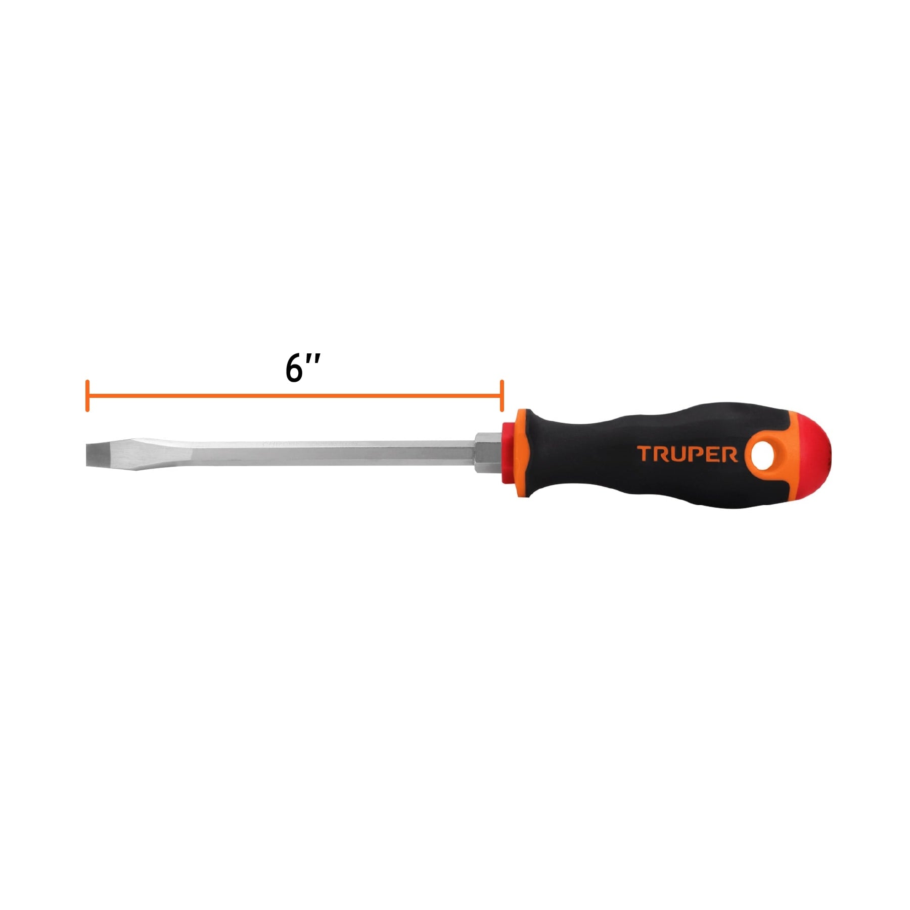 Desarmador Mango Comfort Grip Truper Plano 5/16" X 6"