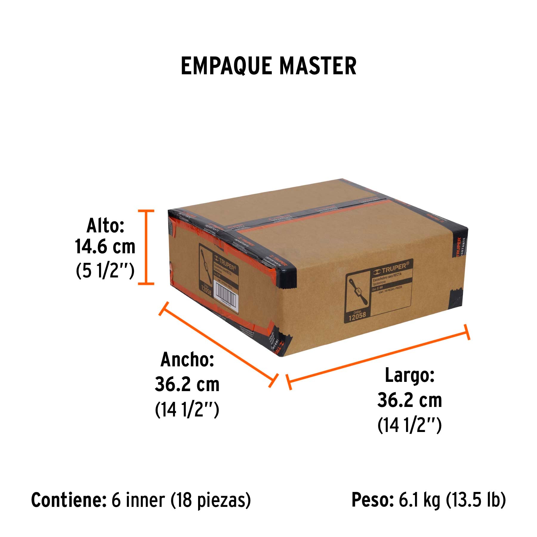 Escochebre recto 9" TRUPER
