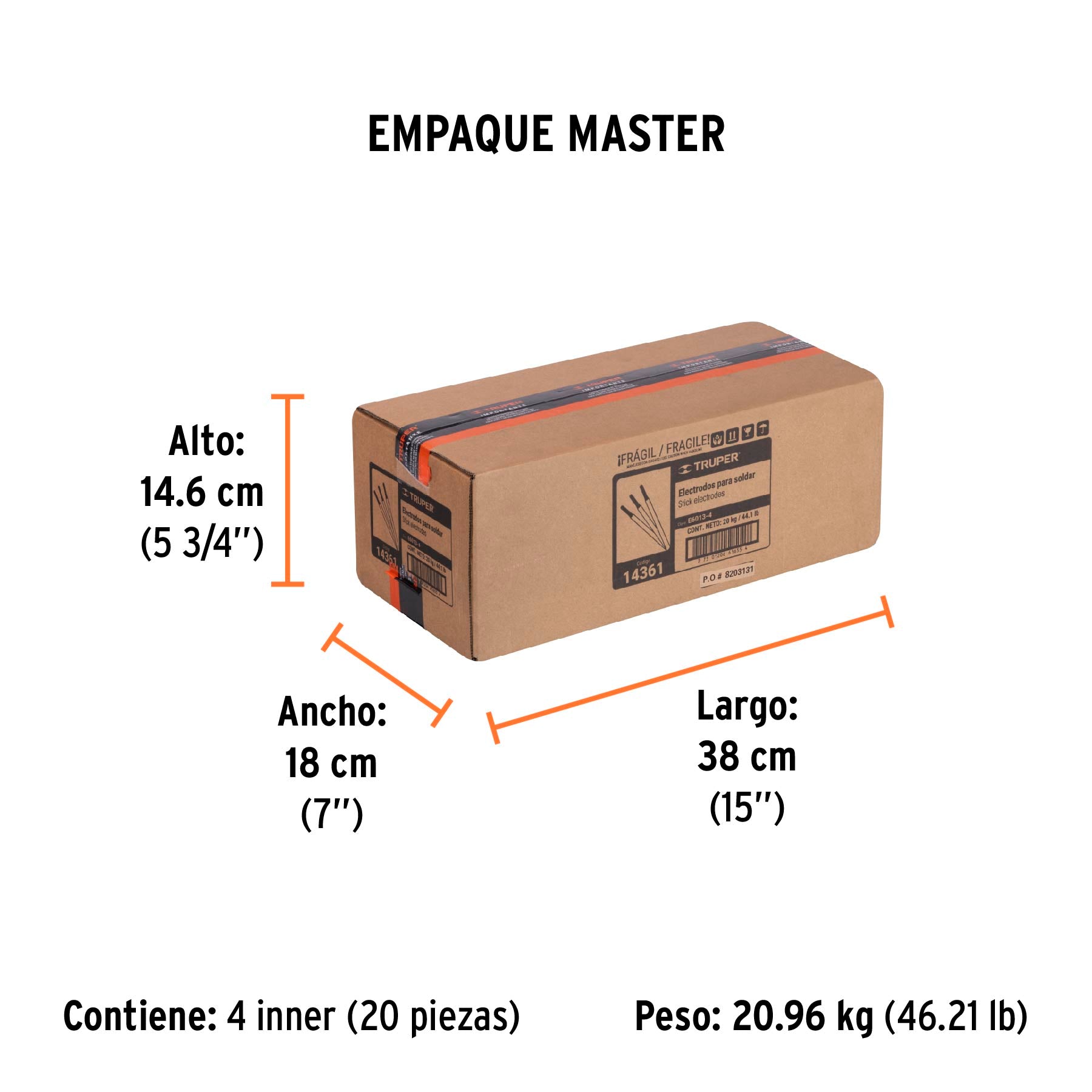 Electrodos 6013 de 1/8" Truper Bolsa 1 Kilo