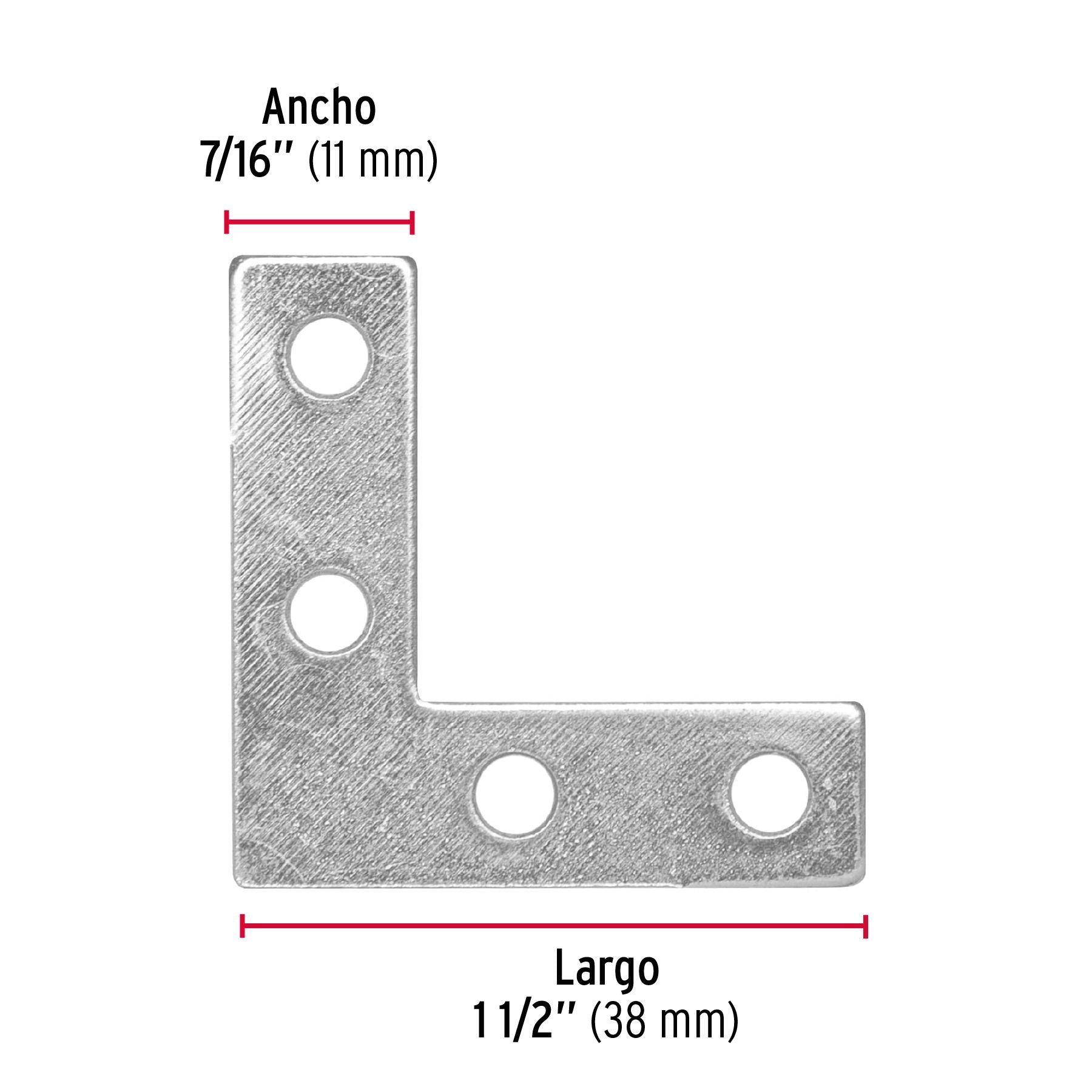 Esquinero Plano Catonero 1"1/2 Fiero por Pieza