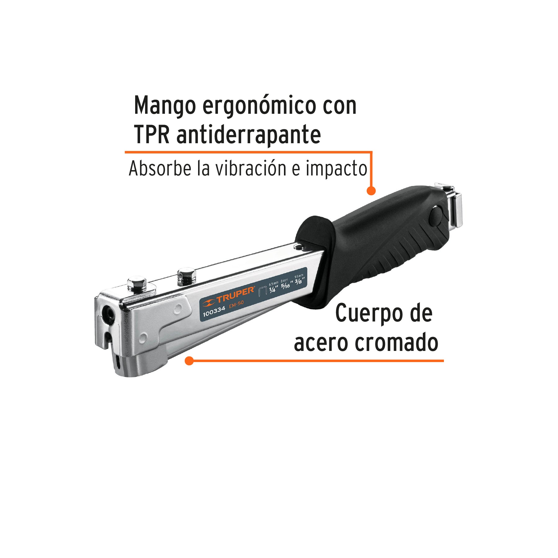 Engrapadora Tipo Martillo Uso Rudo Truper