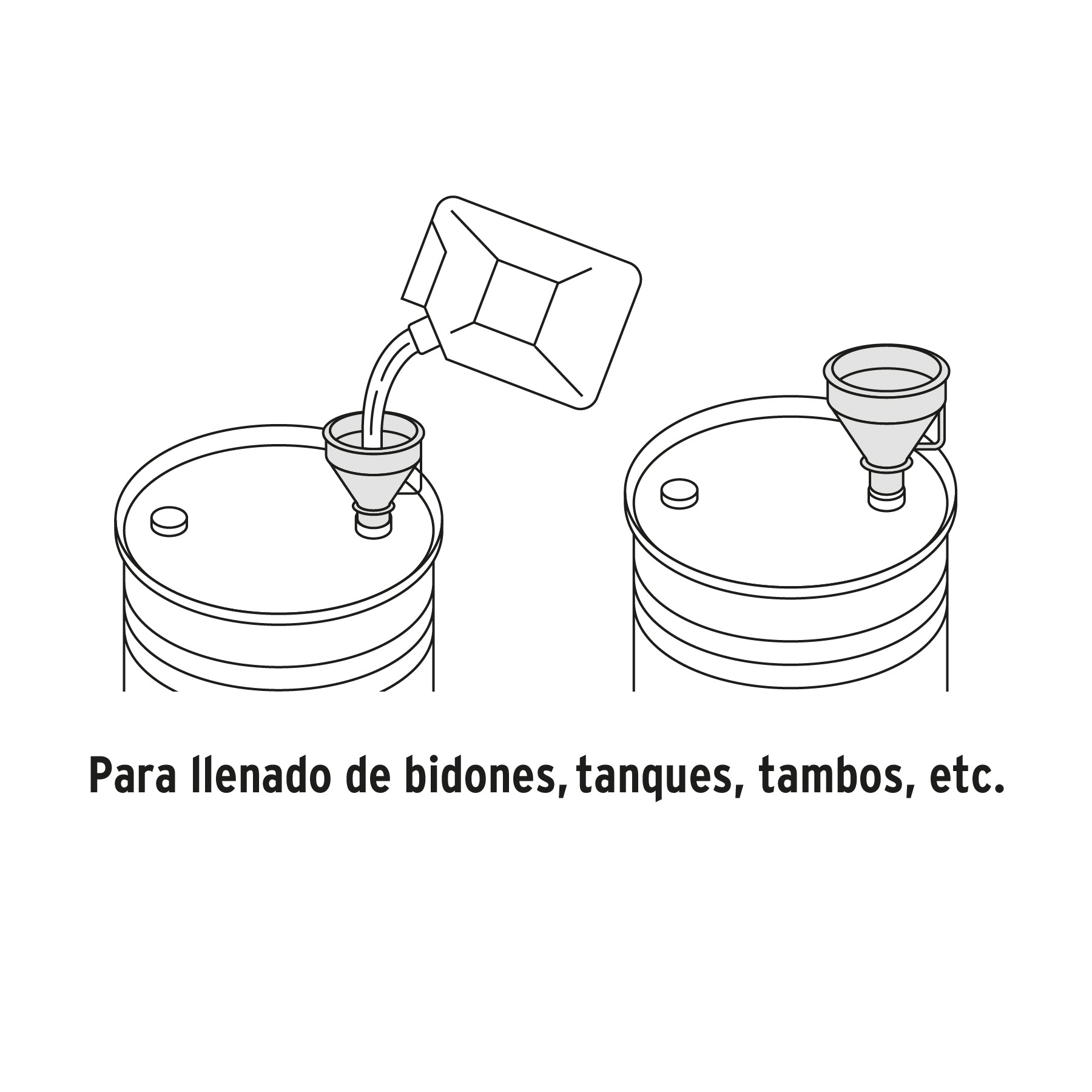 Embudo Plastico 500 ml Cuello Flexible con Filtro Truper